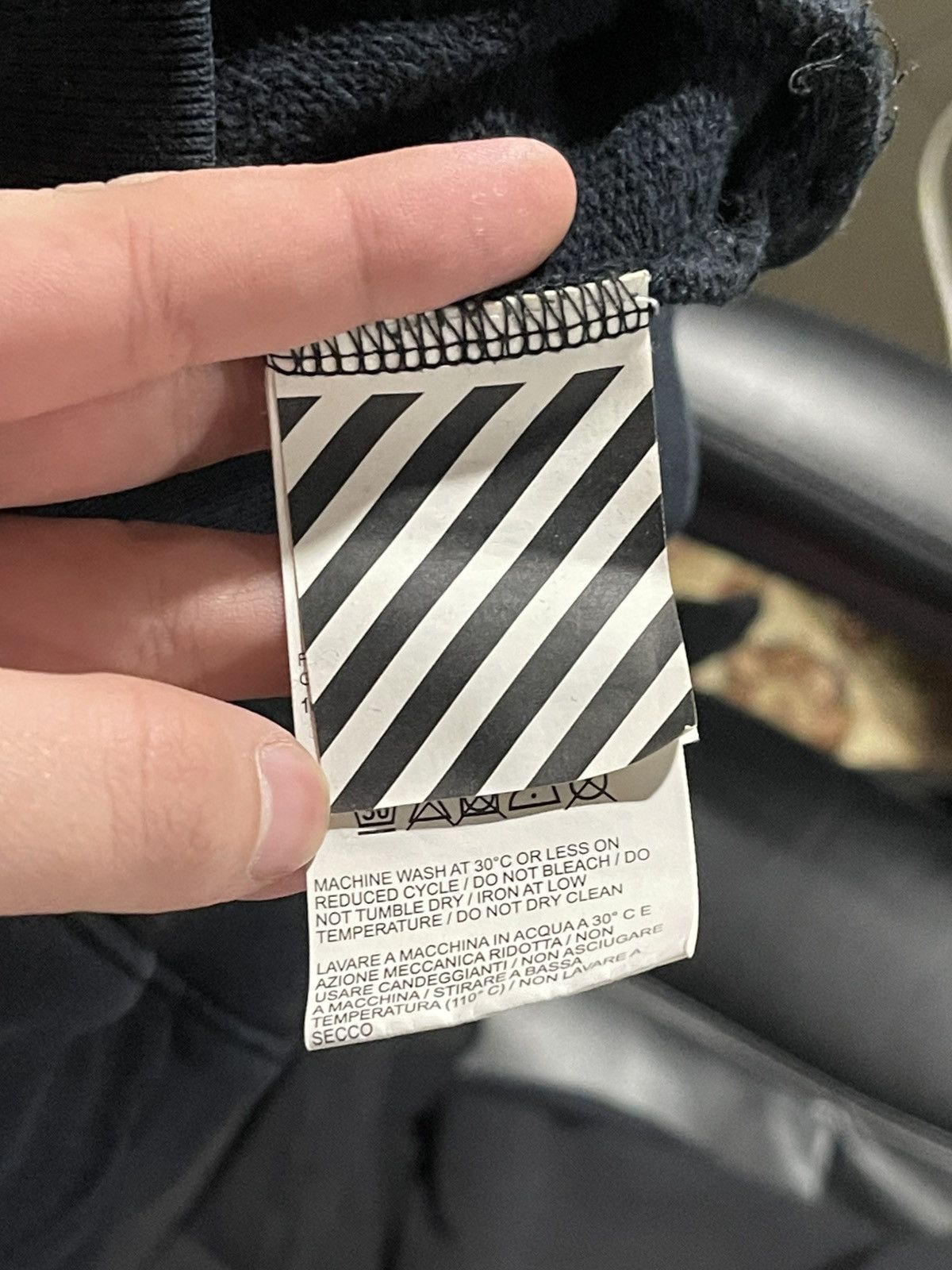 Off-White OFF-WHITE 19SS Printed LOGO HOODIE BLACK Size US L / EU 52-54 / 3 - 8 Thumbnail