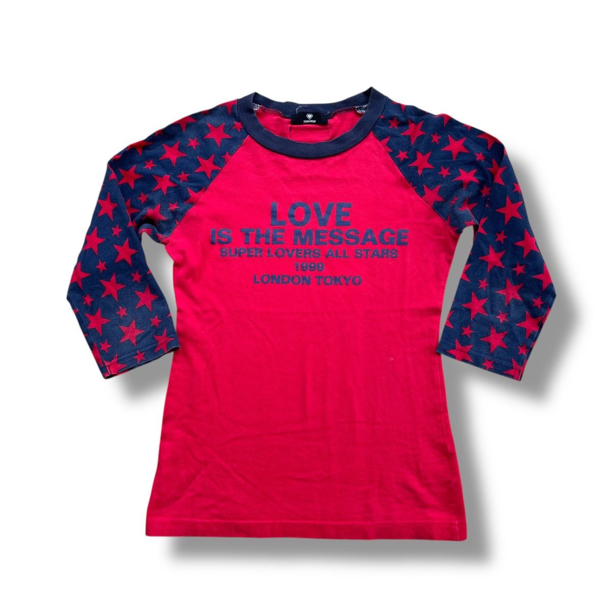 Super Lovers 🇯🇵 VINTAGE 90s ICONIC SUPER LOVERS RAGLAN TSHIRT Size M / US 6-8 / IT 42-44 - 1 Thumbnail