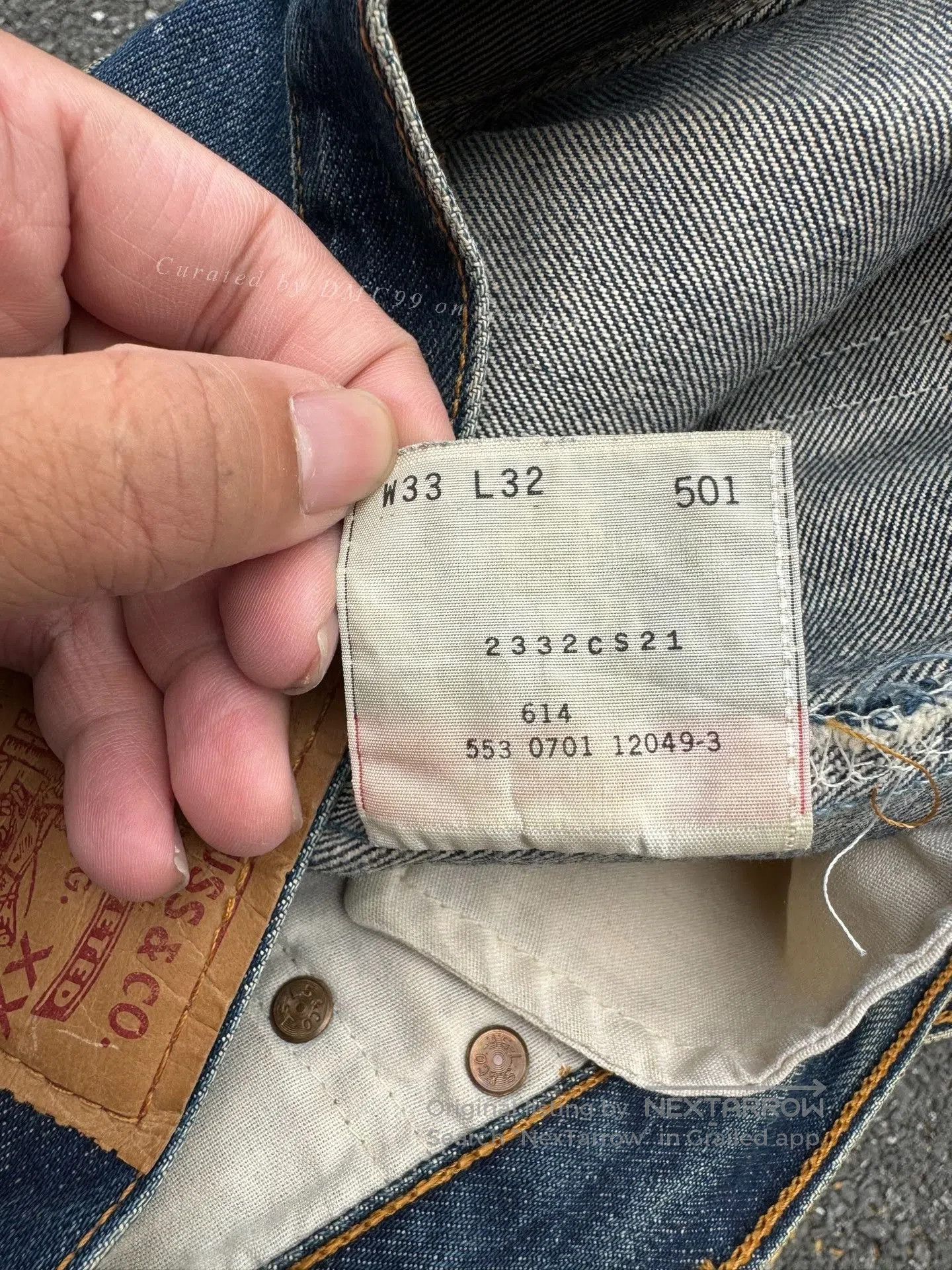 Vintage Vintage Levis 501 90s USA Jeans. Size US 26 / EU 42 - 5 Thumbnail