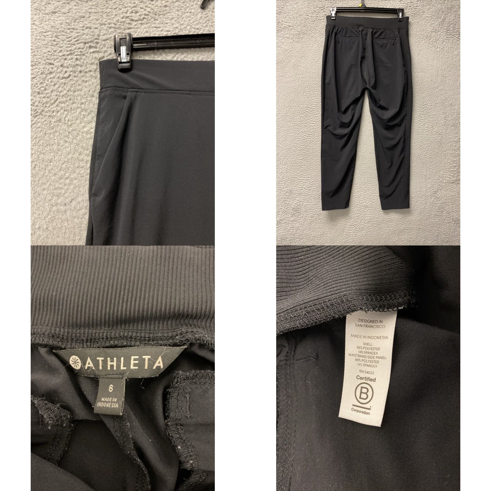 Athleta VINTAGE Athleta Activewear Pants Ankle Length Black Women’s Size 6 Women's Activewear Size 28" / US 6 / IT 42 - 8 Thumbnail