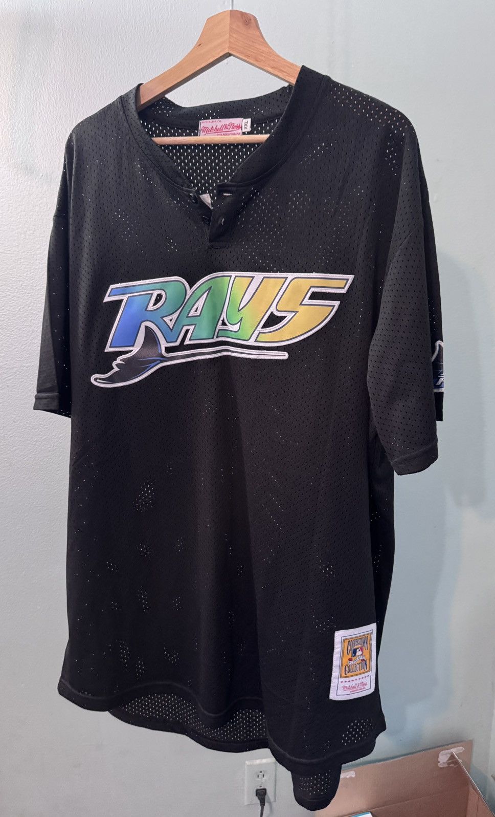 Mitchell & Ness Mitchell & Ness Black Mesh Cooperstown Collection Jersey XXL Size US XXL / EU 58 / 5 - 1 Thumbnail