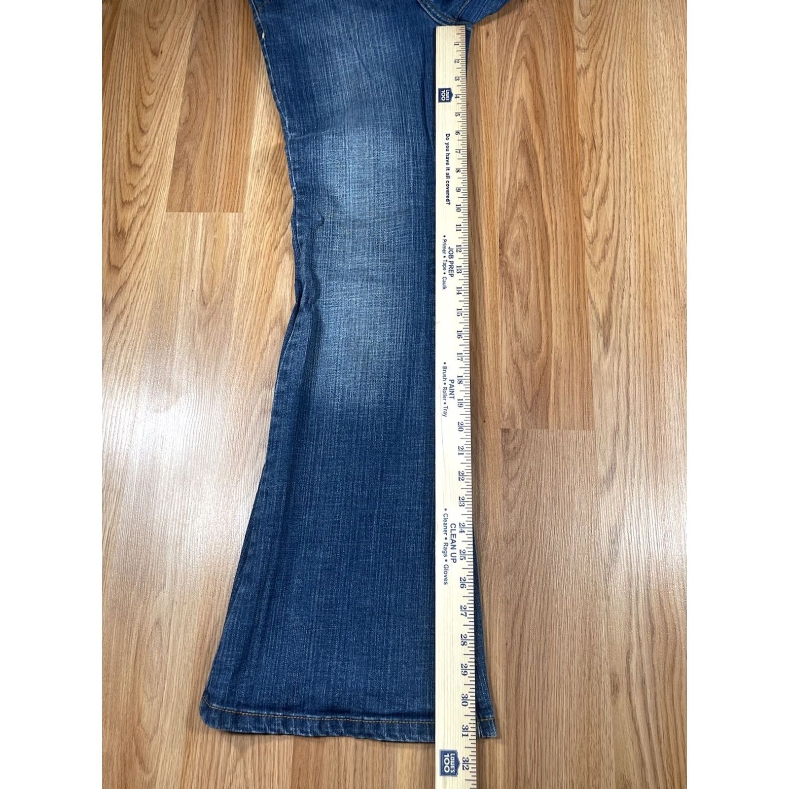 Southpole Southpole Jeans Co. Denim Jeans Mid Rise Flared Leg Faded Blue Cotton Blend Women’s 7 Size 28" / US 6 / IT 42 - 5 Thumbnail