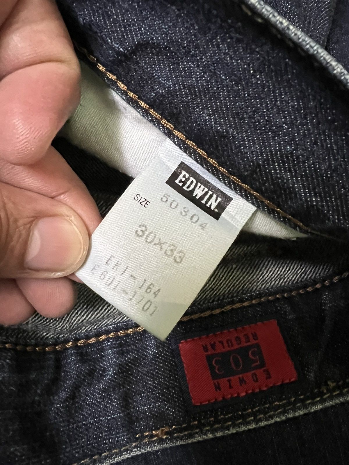 Edwin × If Six Was Nine × Japanese Brand 💥Baggy💥Vintage Edwin 503z Washed Distress Jean Size US 29 - 19 Thumbnail
