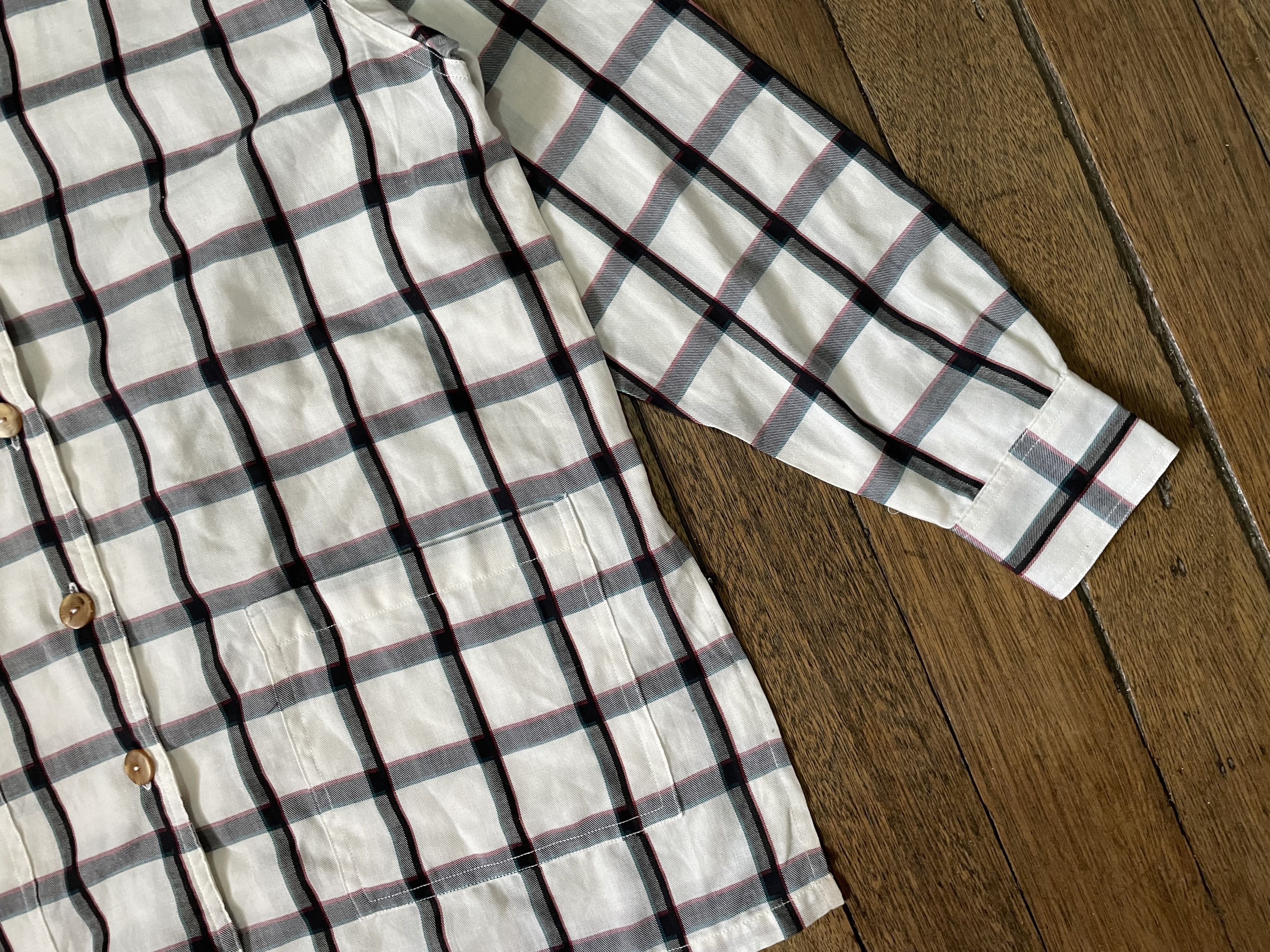 Jean Paul Gaultier × Vintage Junior Gaultier Flannel Hoodie Size US XS / EU 42 / 0 - 5 Thumbnail