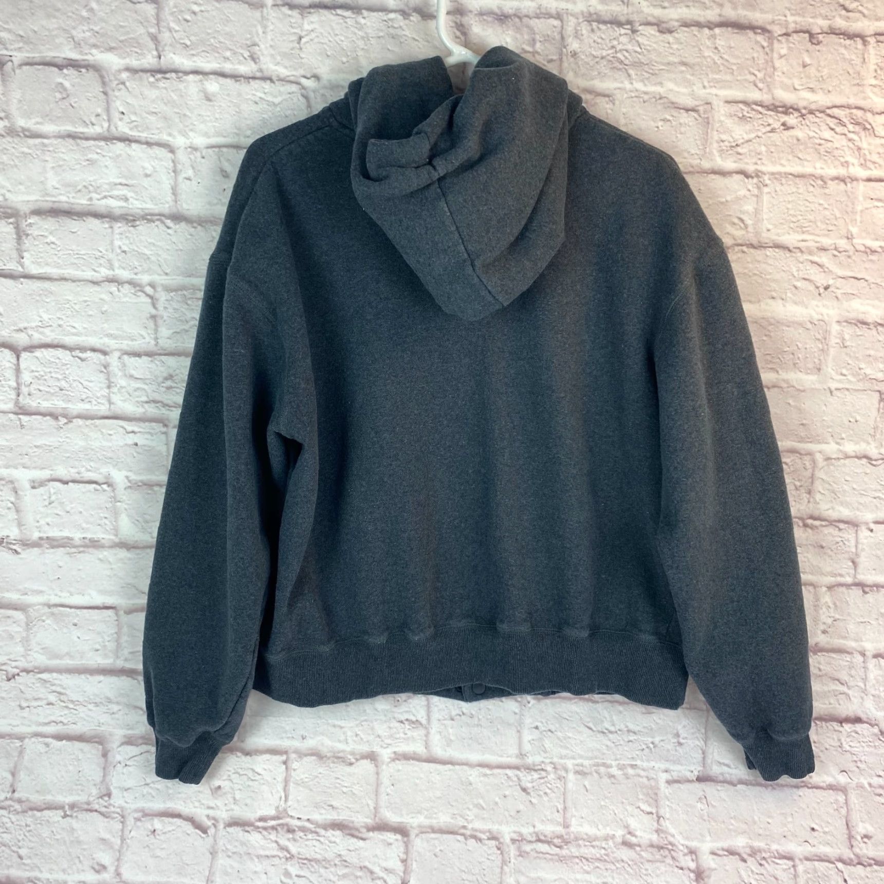 Disney Disney Mickey Mouse Hooded Sweatshirt Unisex Gray Medium Snap Button Classic Series Jacket Size M / US 6-8 / IT 42-44 - 2 Thumbnail
