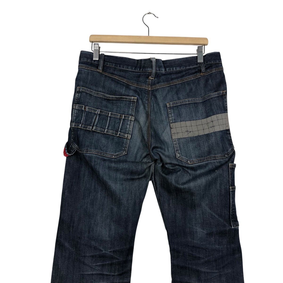 Japanese Brand 📌Rich Blue Vintage Denim Biker Pants Resque Squad Size 34" / US 12 / IT 48 - 11 Thumbnail