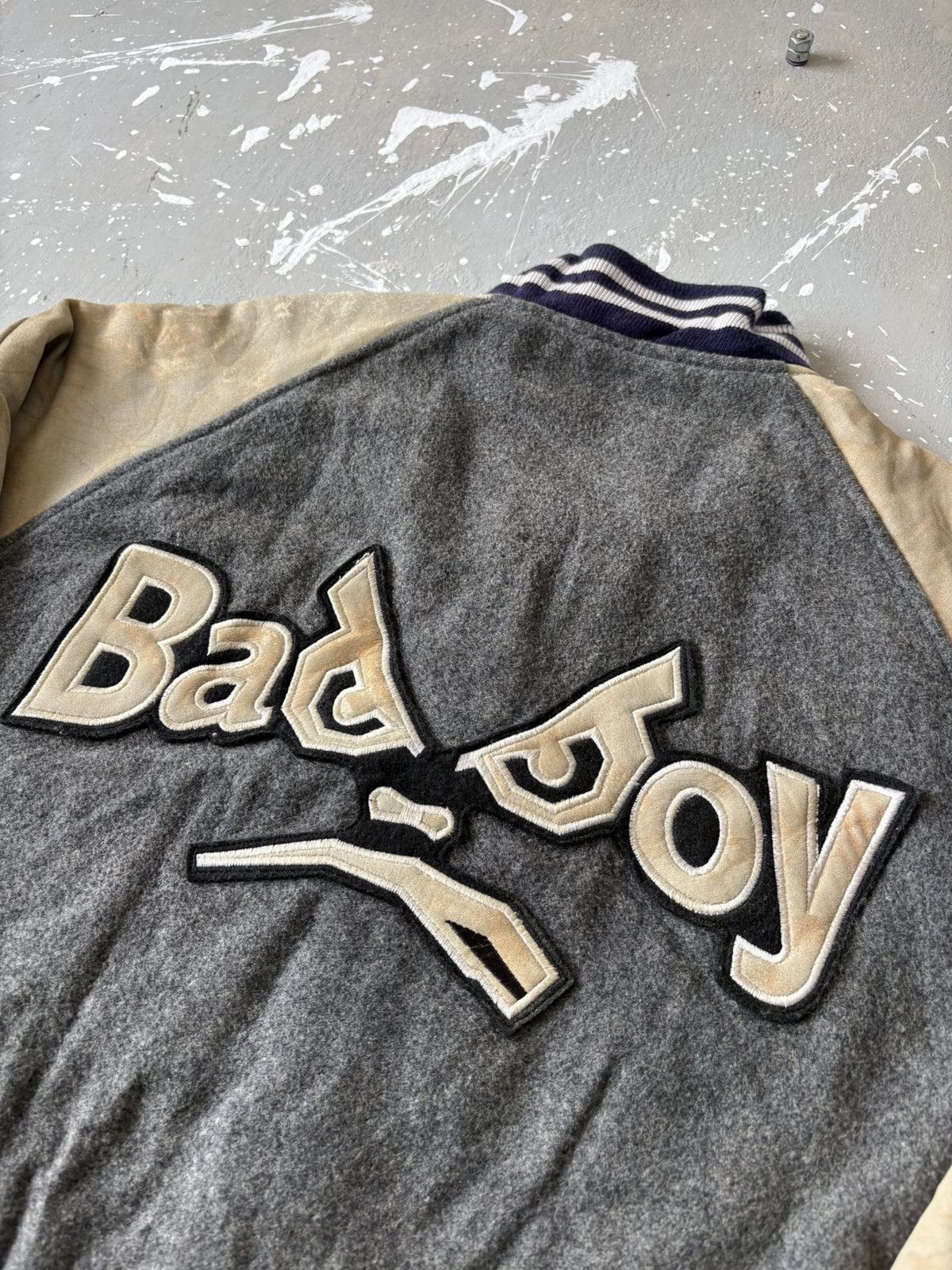 Vintage Vintage Distressed Bad Boy Embroidery Wool Varsity Jacket Size US L / EU 52-54 / 3 - 5 Thumbnail
