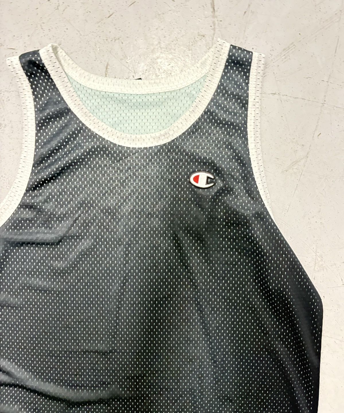 Champion Champion Men's Teal and Black Mesh Tank Jersey Crew Neck Med Size US M / EU 48-50 / 2 - 5 Thumbnail