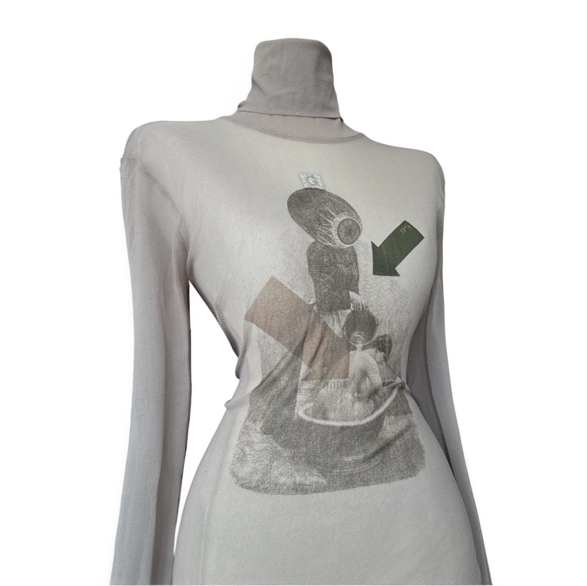 Jean Paul Gaultier Rare Jean Paul Gaultier archive mesh Victorian style blouse Size S / US 4 / IT 40 - 3 Thumbnail