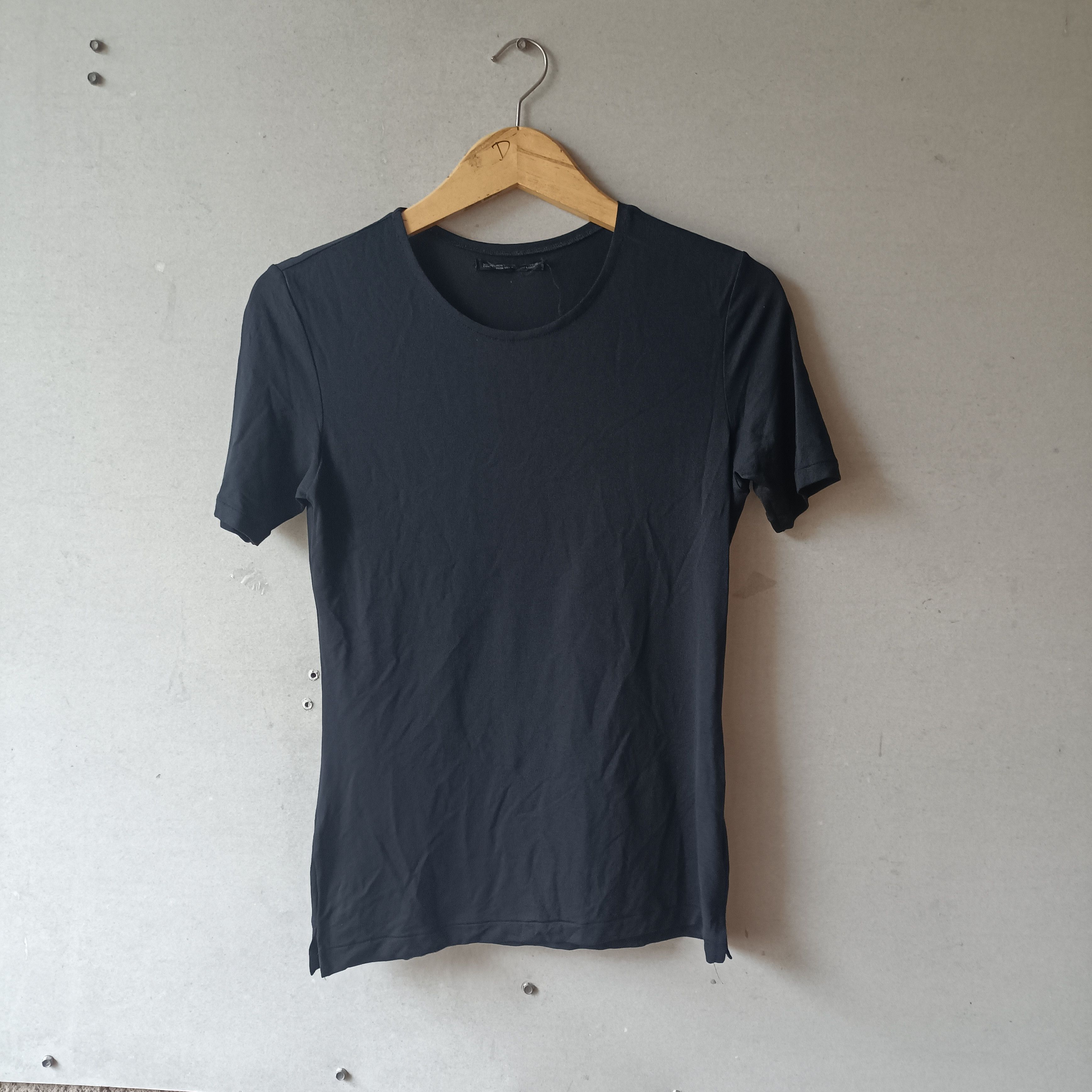 Yohji Yamamoto Yohji Yamamoto Black Nylon T-shirt Size S / US 4 / IT 40 - 1 Thumbnail