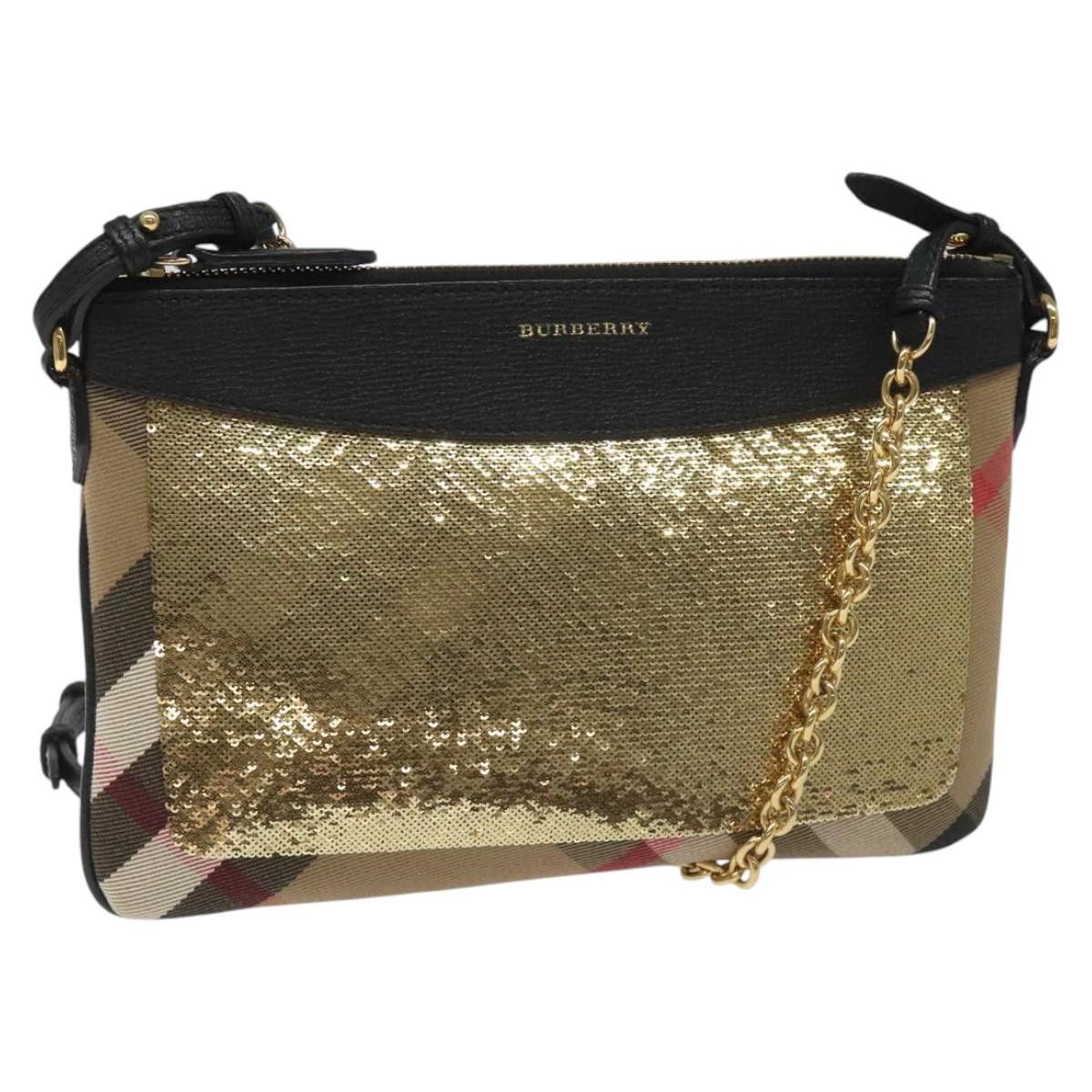 Burberry Nova Check Beige Canvas Shoulder Bag (Pre-Owned) Size ONE SIZE - 1 Thumbnail