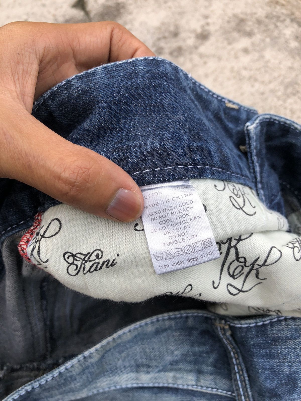 Karl Kani WIDE LEG KARL KANI WASHED BLUE JEANS Size US 31 - 3 Thumbnail