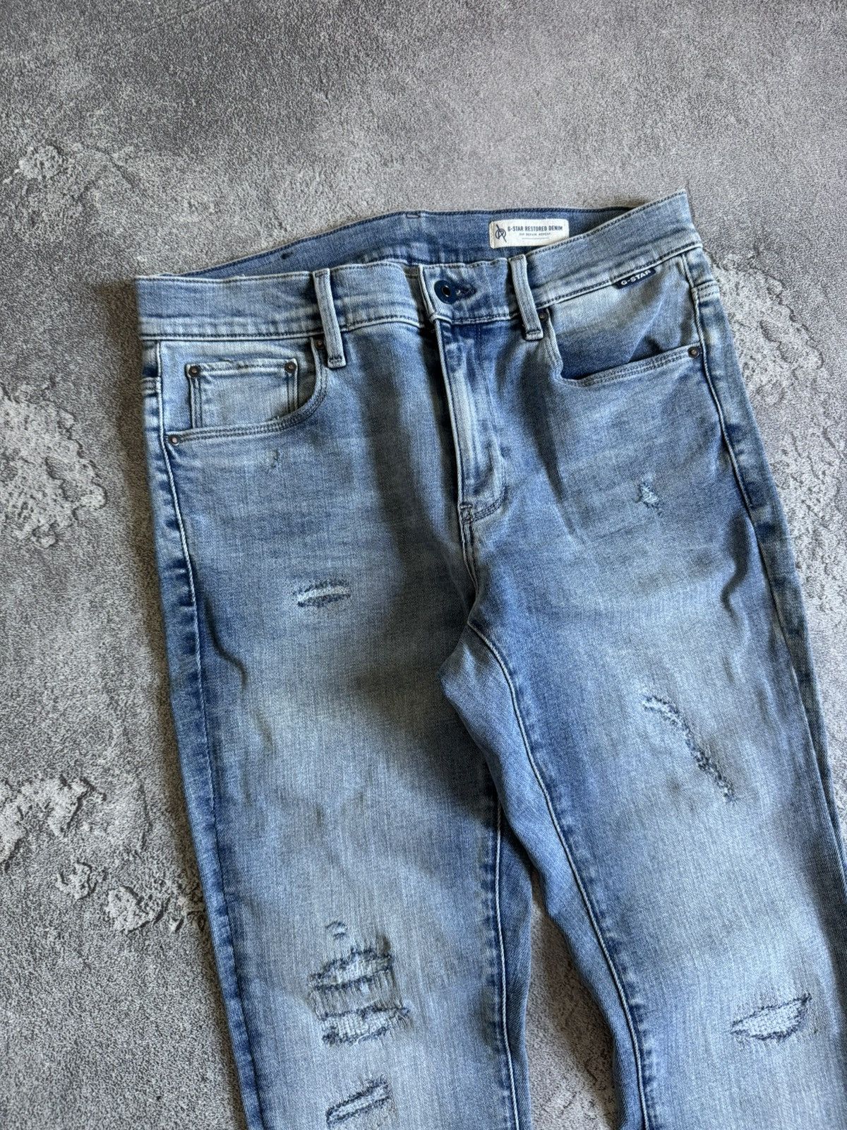 G-Star G star raw 30/30 3301 skinny Distressed pants jeans trousers Size US 30 / EU 46 - 8 Thumbnail