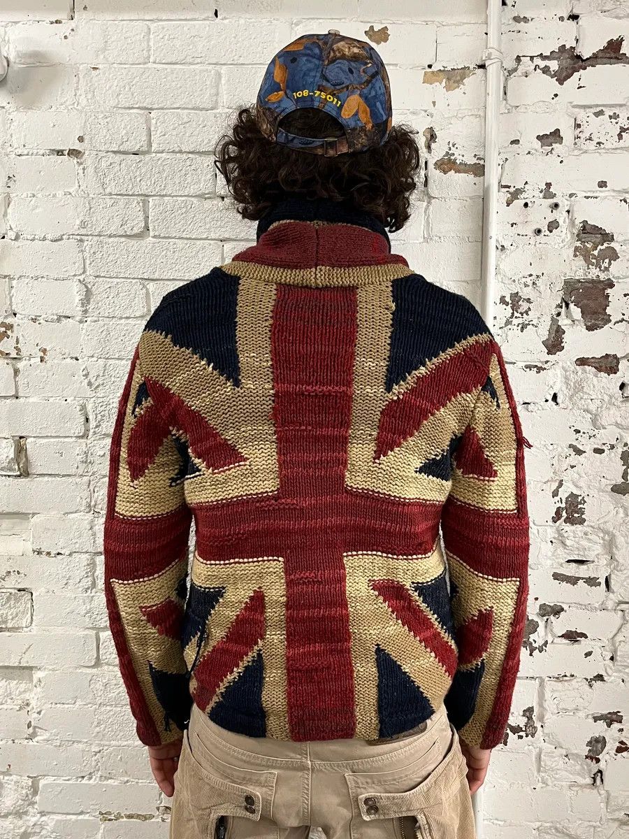 Polo Ralph Lauren 2000s Ralph Lauren Denim & Supply Wool UK Flag Buttoned Cardigan Sweater Size US S / EU 44-46 / 1 - 3 Thumbnail
