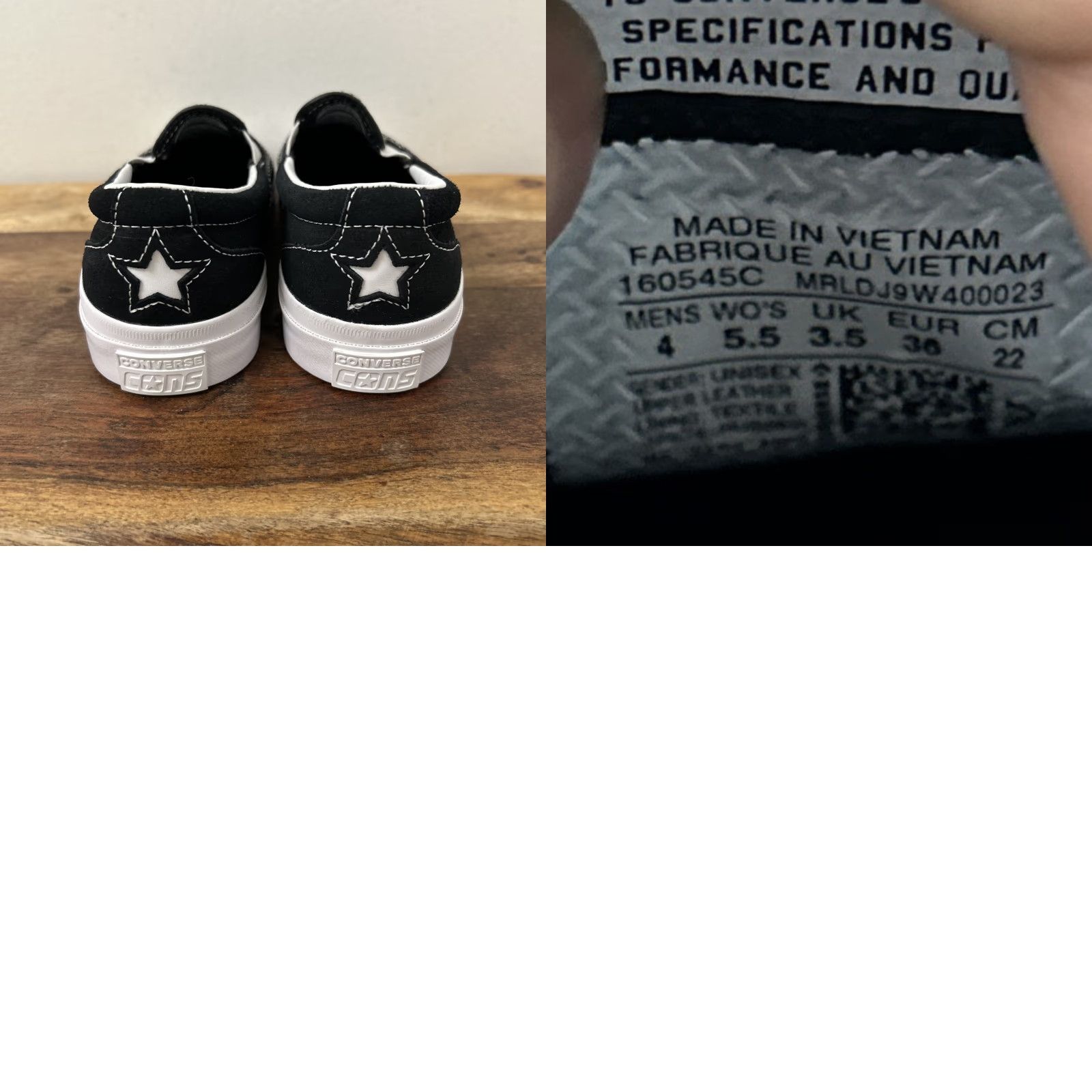 Converse Converse Cons One Star CC Pro Suede Slip Mens 4 /Womens 5.5 Black White 160545C Size US 4 / IT 34 - 9 Thumbnail