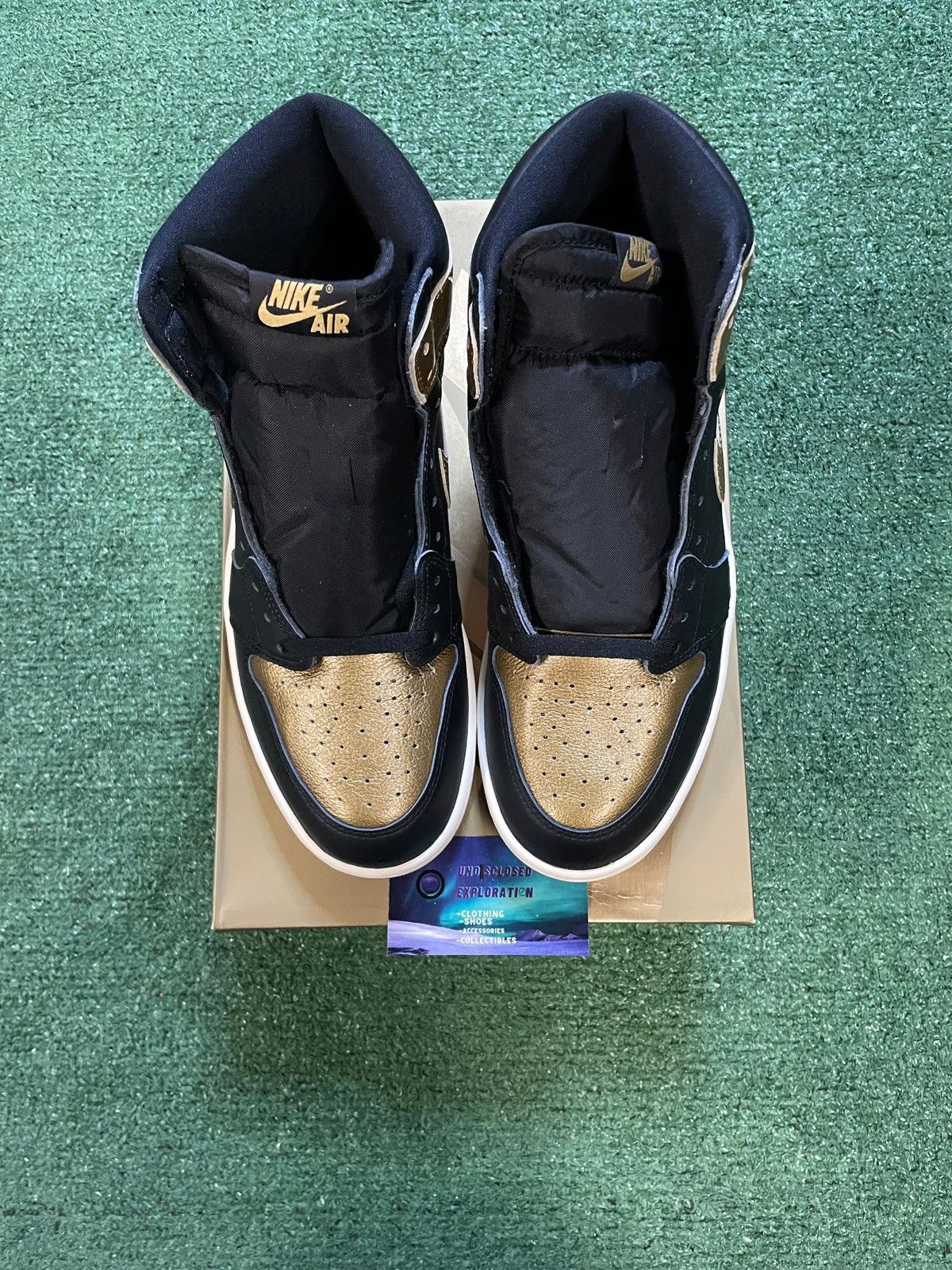 Jordan Brand Air Jordan 1 high black metallic gold Size US 8.5 / EU 41-42 - 2 Thumbnail