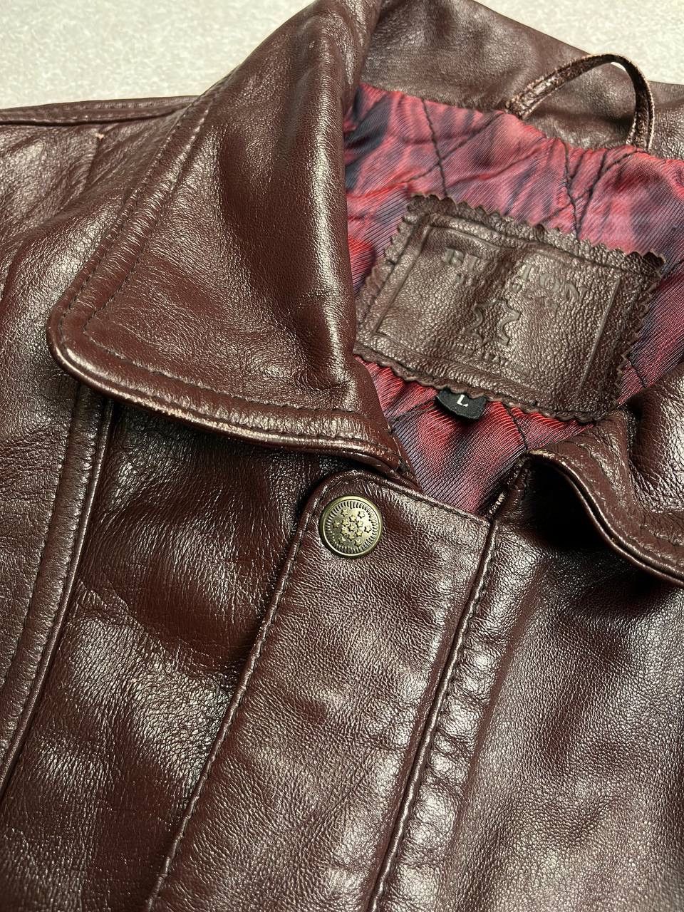 Genuine Leather Vintage 90s Burton Leather Y2K Jacket Archive Rare Size US L / EU 52-54 / 3 - 4 Thumbnail