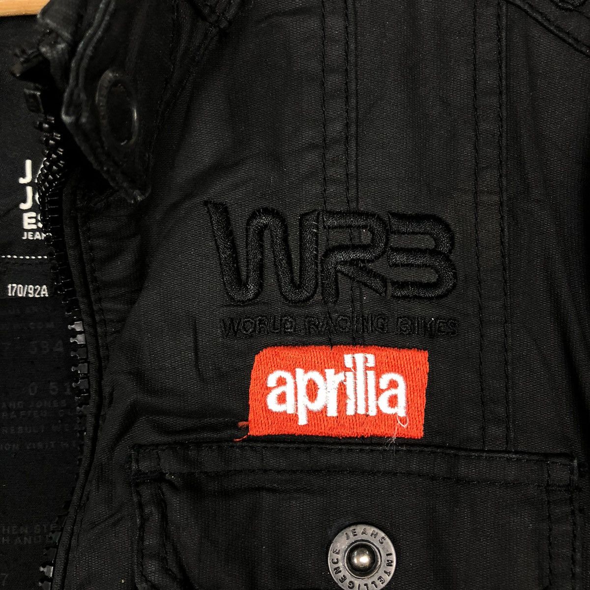 Sports Specialties 🔥Vtg Biker Racing Leather Jacket Jack & Jones Aprilia Japan Size US M / EU 48-50 / 2 - 17 Thumbnail