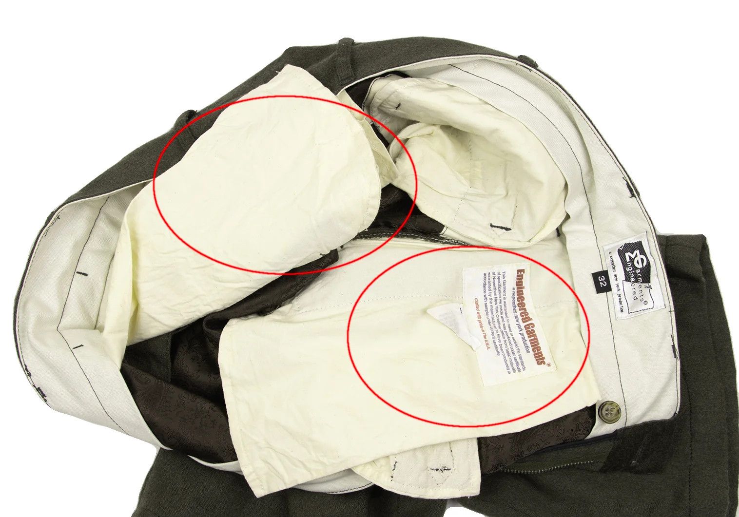 Engineered Garments Pocket Design Wool Half Pants in Khaki Size 32 Size US 32 / EU 48 - 8 Thumbnail