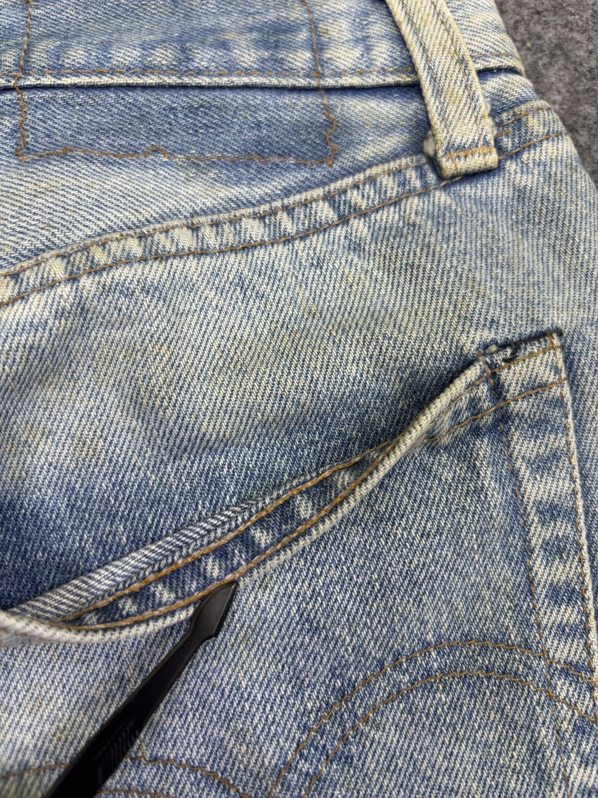 Levi's Vintage 80s Levis 501 Button #6 Selvedge USA Denim F791 Size US 28 / EU 44 - 17 Thumbnail