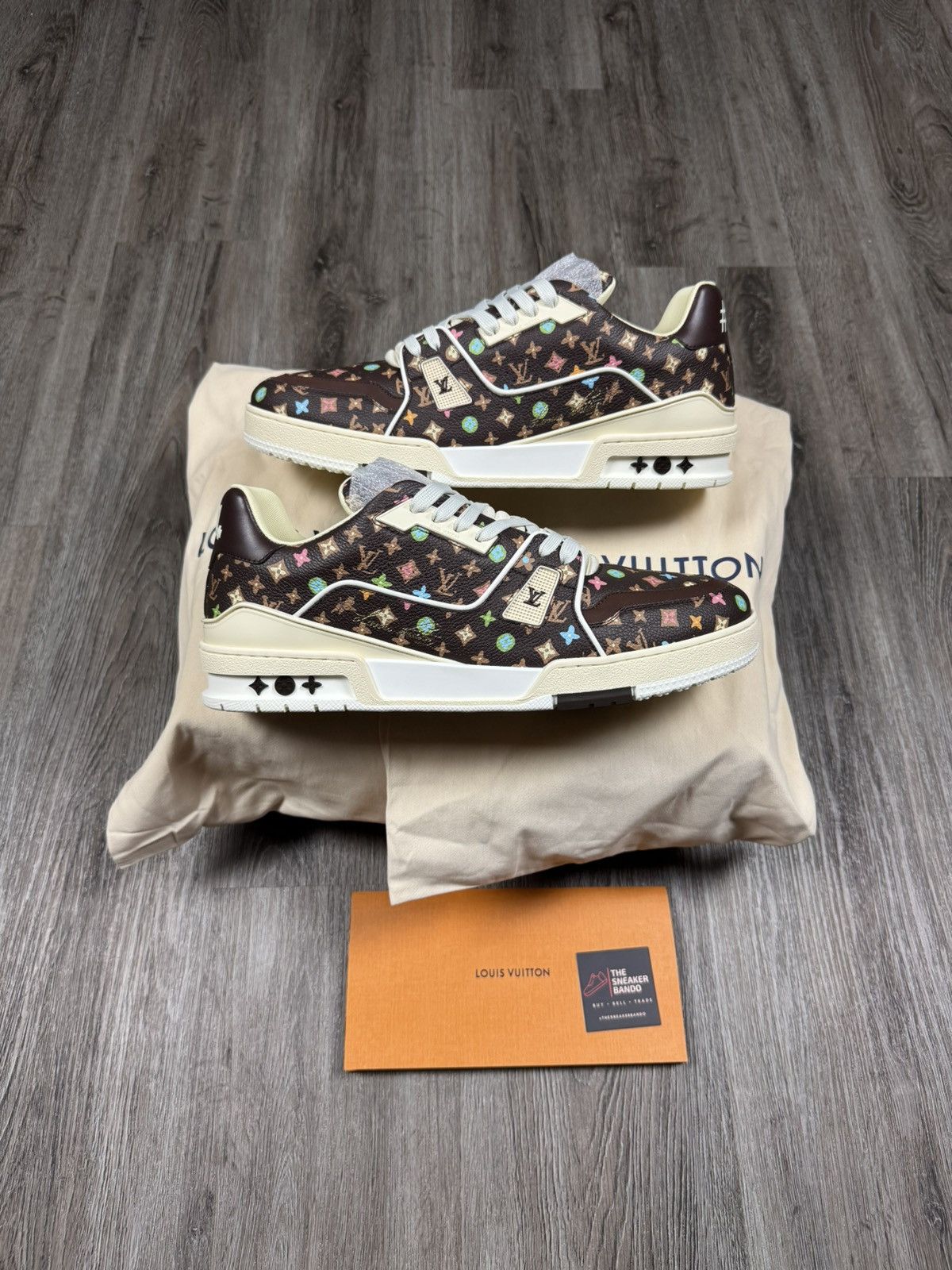 Louis Vuitton × Tyler The Creator Louis Vuitton by Tyler, the Creator LV Trainer Mocha Size US 11 / EU 44 - 1 Thumbnail