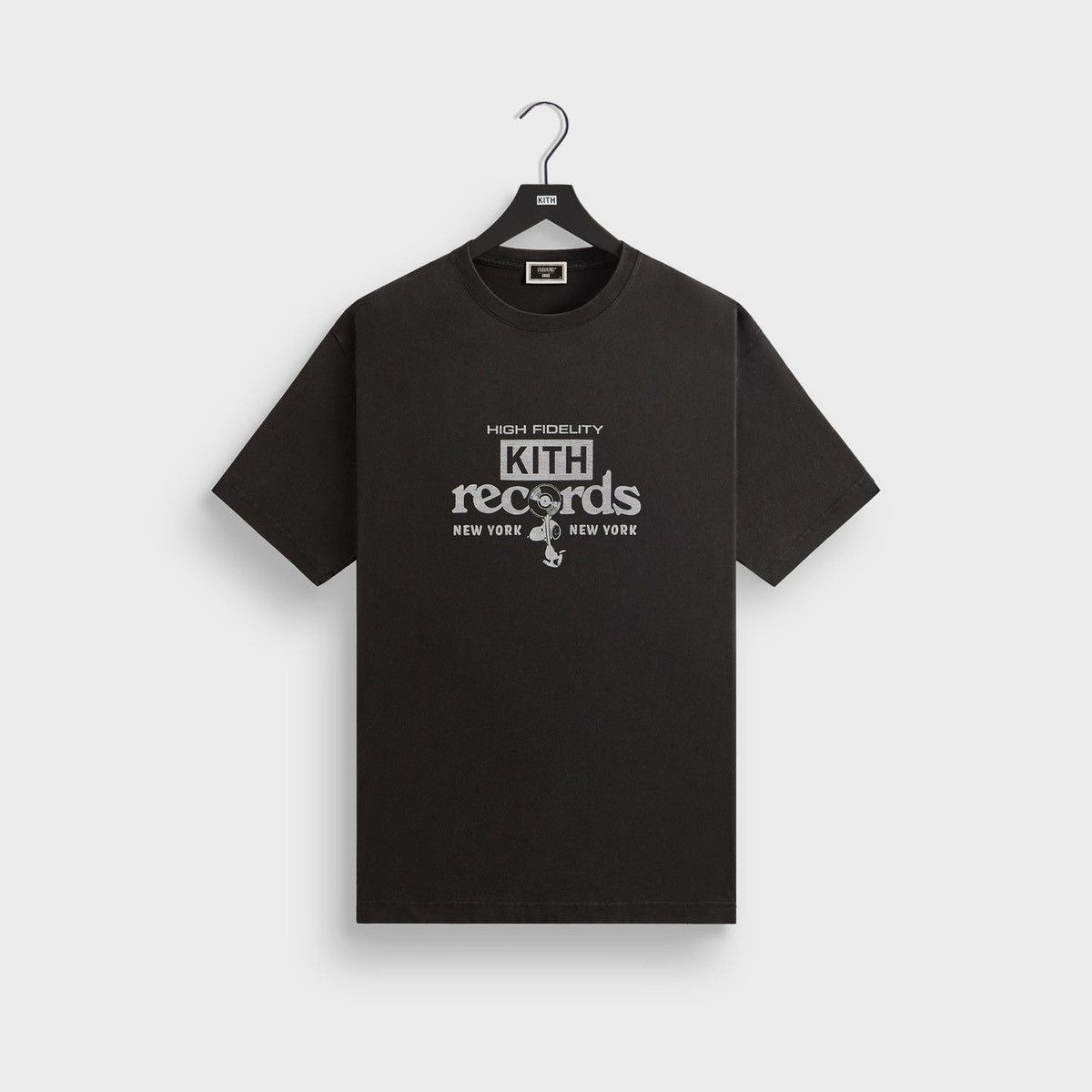 Kith × Peanuts Kith for Peanuts High Fidelity Vintage Tee Black T 