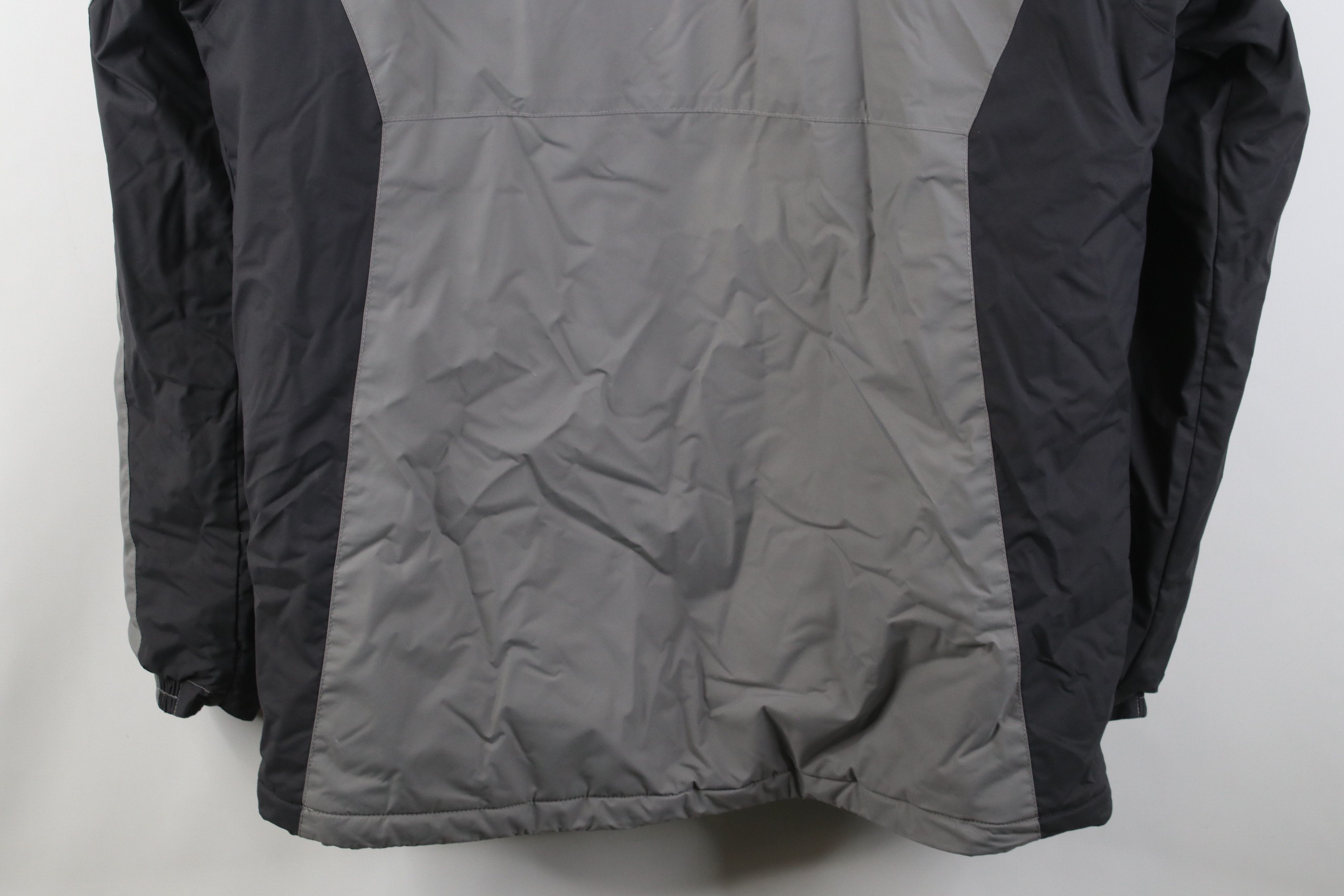 Columbia Y2K Columbia Spell Out Waterproof Hooded Puffer Jacket Gray Size US M / EU 48-50 / 2 - 16 Thumbnail