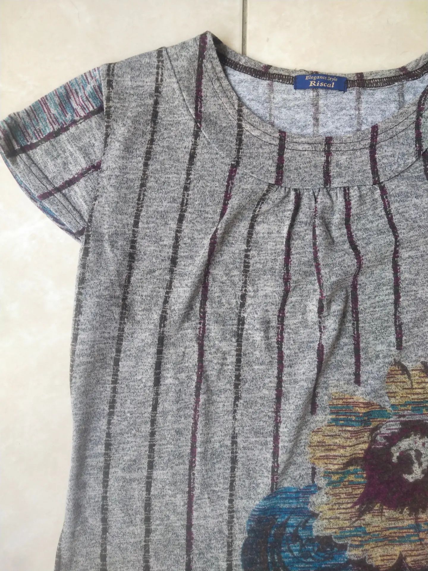 Beauty Beast Riscal Elegance Style Floral Knit Woman Tunic Size M / US 6-8 / IT 42-44 - 2 Thumbnail