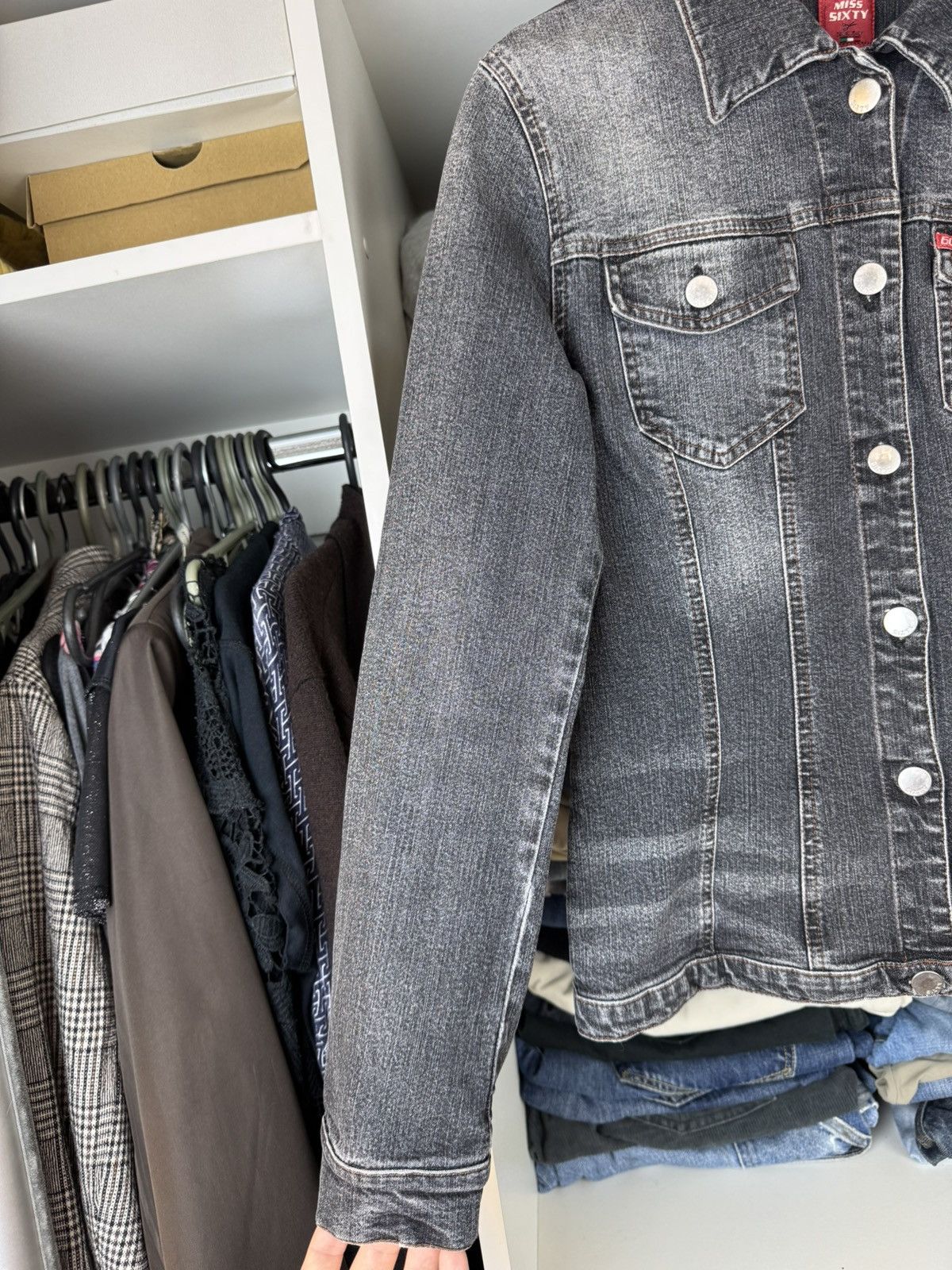 Miss Sixty Miss Sixty Y2K Women's Denim Jacket Made in Italy Size M / US 6-8 / IT 42-44 - 12 Thumbnail