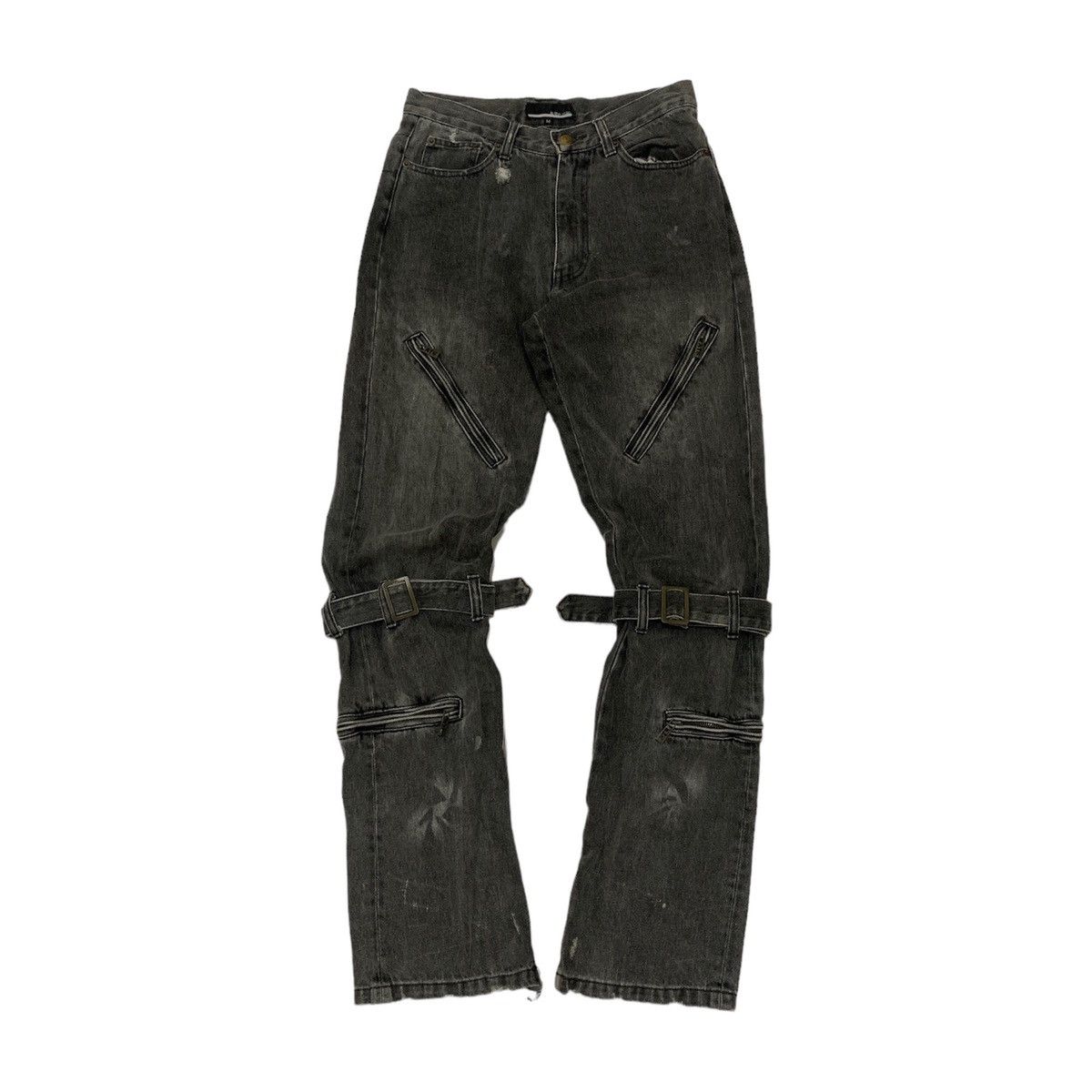 image of If Six Was Nine x In The Attic Distressed Bondage Denime in Black Wash, Men's (Size 30)