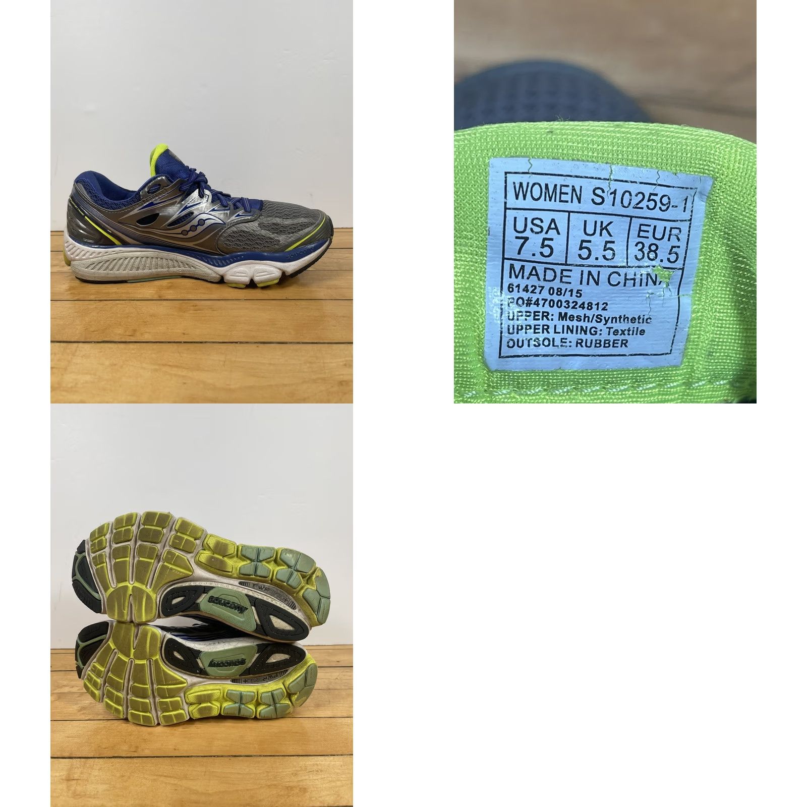 Saucony Saucony Power Grid Womens Running Athletic Cross Training - Size 7.5 Size US 8 / IT 38 - 8 Thumbnail