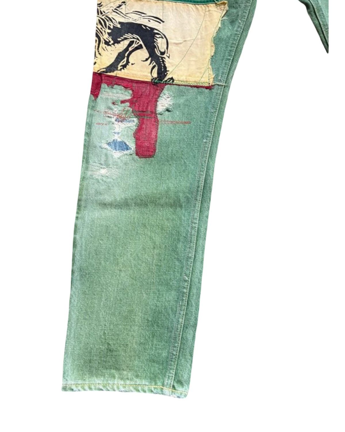 Kapital 🔥RARE🔥 Kapital Boro patchwork denim Size US 32 / EU 48 - 3 Thumbnail