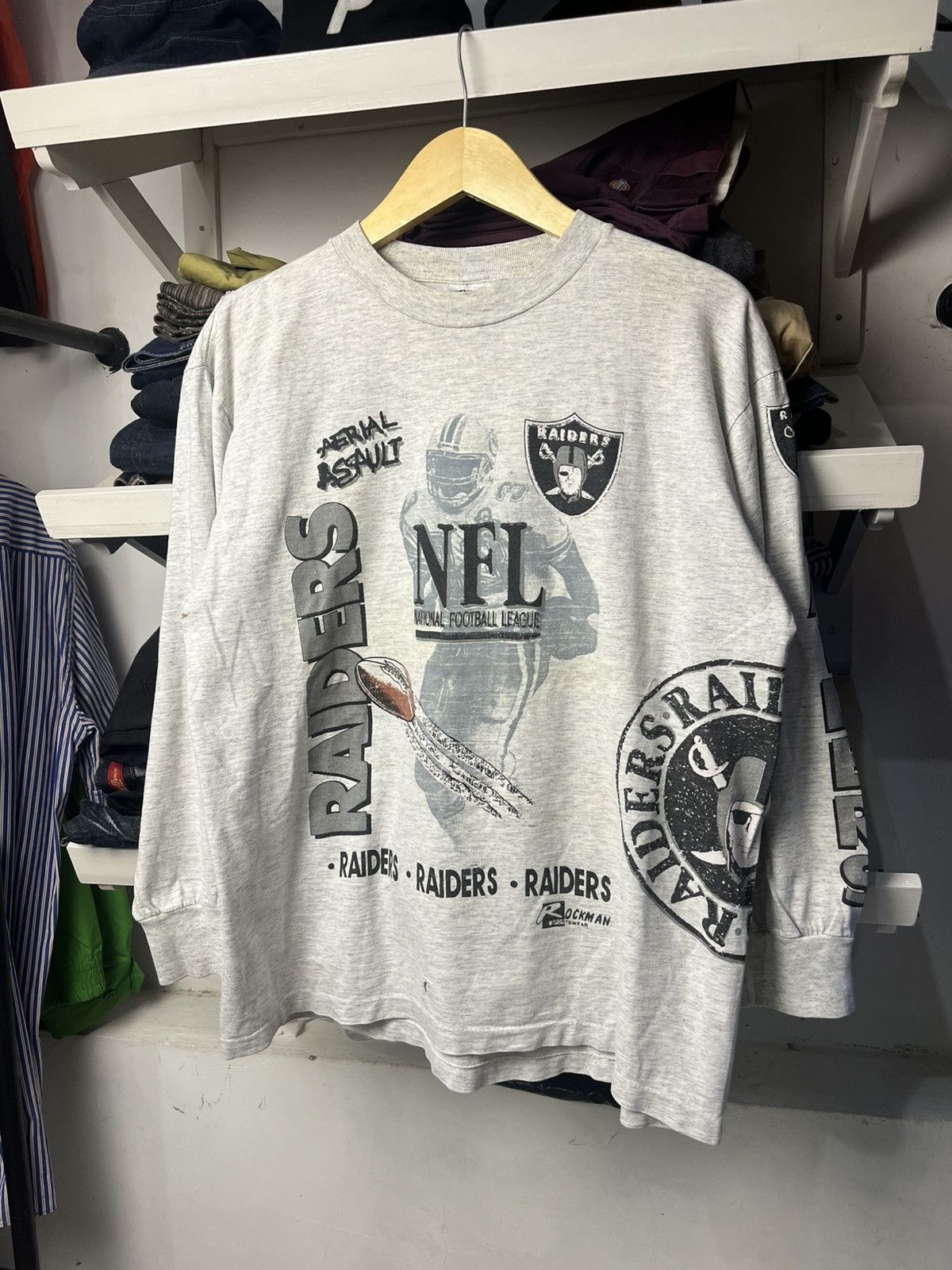 NHL 90s NHL Raiders vintage tee Size US M / EU 48-50 / 2 - 3 Thumbnail