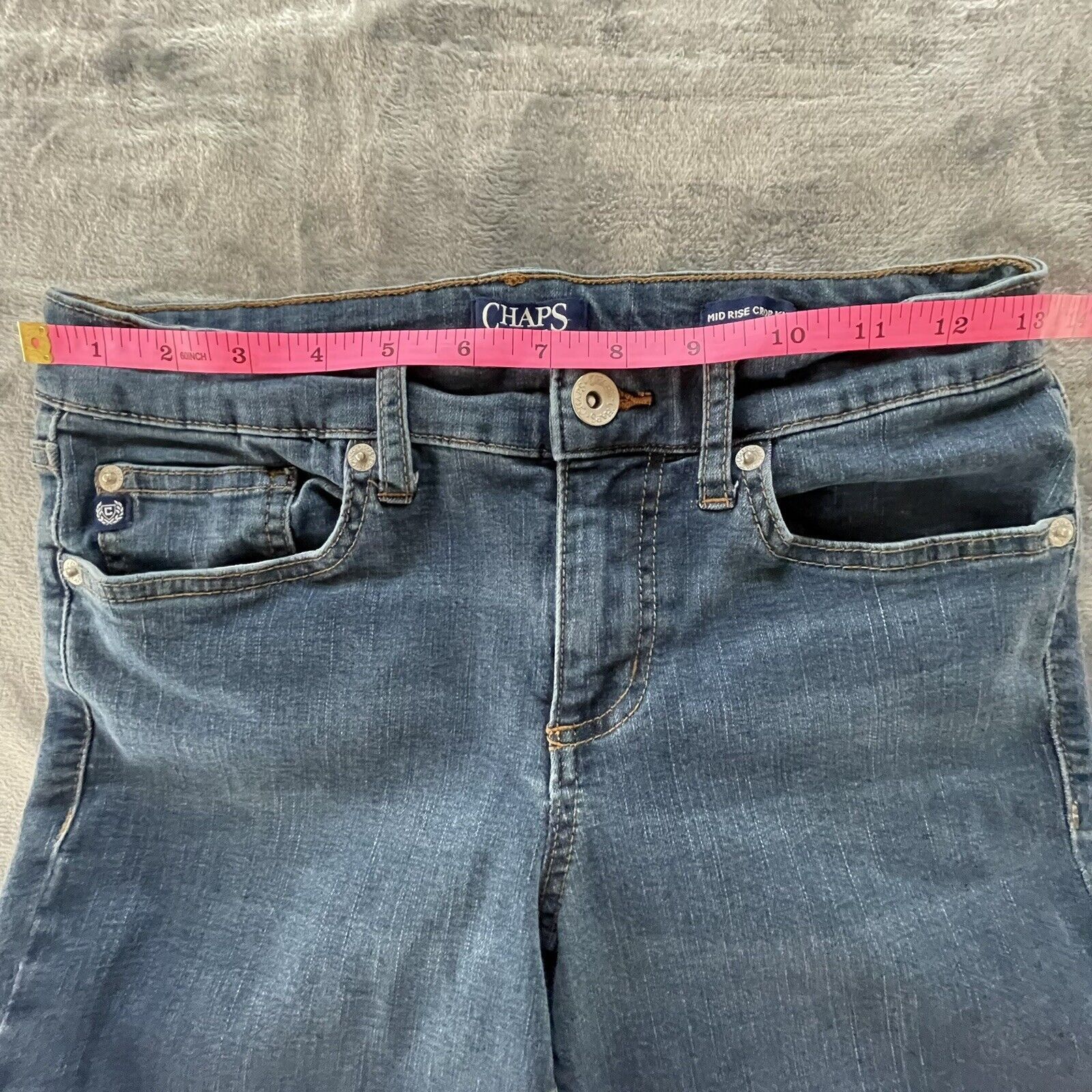 Chaps Chaps Jeans Womens 6 Mid Rise Crop Medium Wash Size 28" / US 6 / IT 42 - 4 Thumbnail