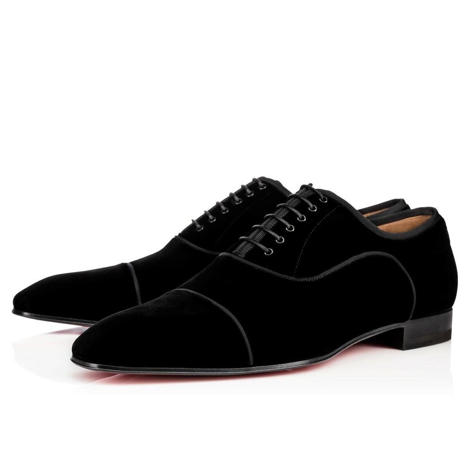 Christian Louboutin Christian Louboutin Flat Velvet Oxford Dress Loafer 43 10 Size US 10 / EU 43 - 1 Thumbnail