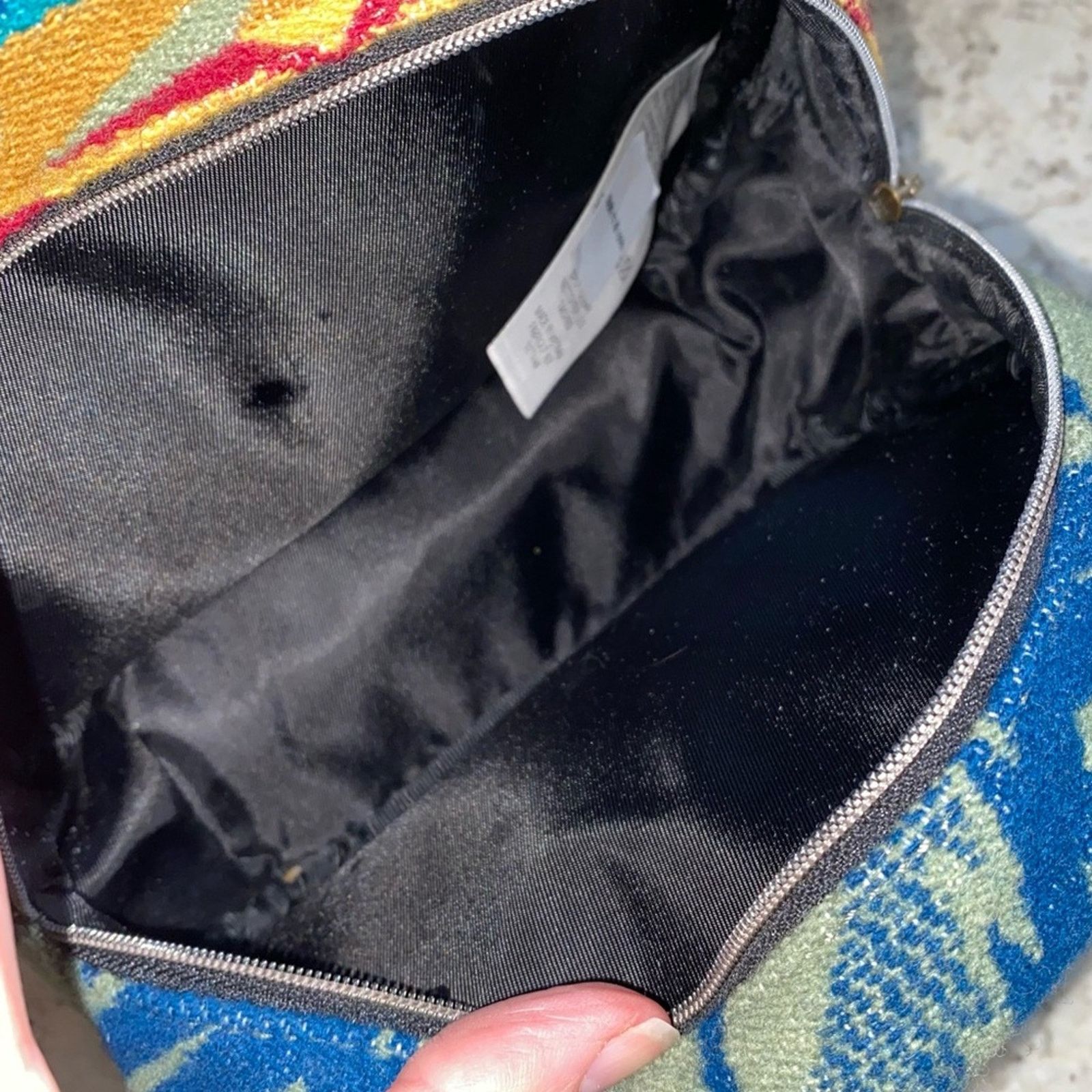 Pendleton PENDLETON Half Moon Aztec Wool Leather Zip Travel Pouch Size ONE SIZE - 13 Thumbnail