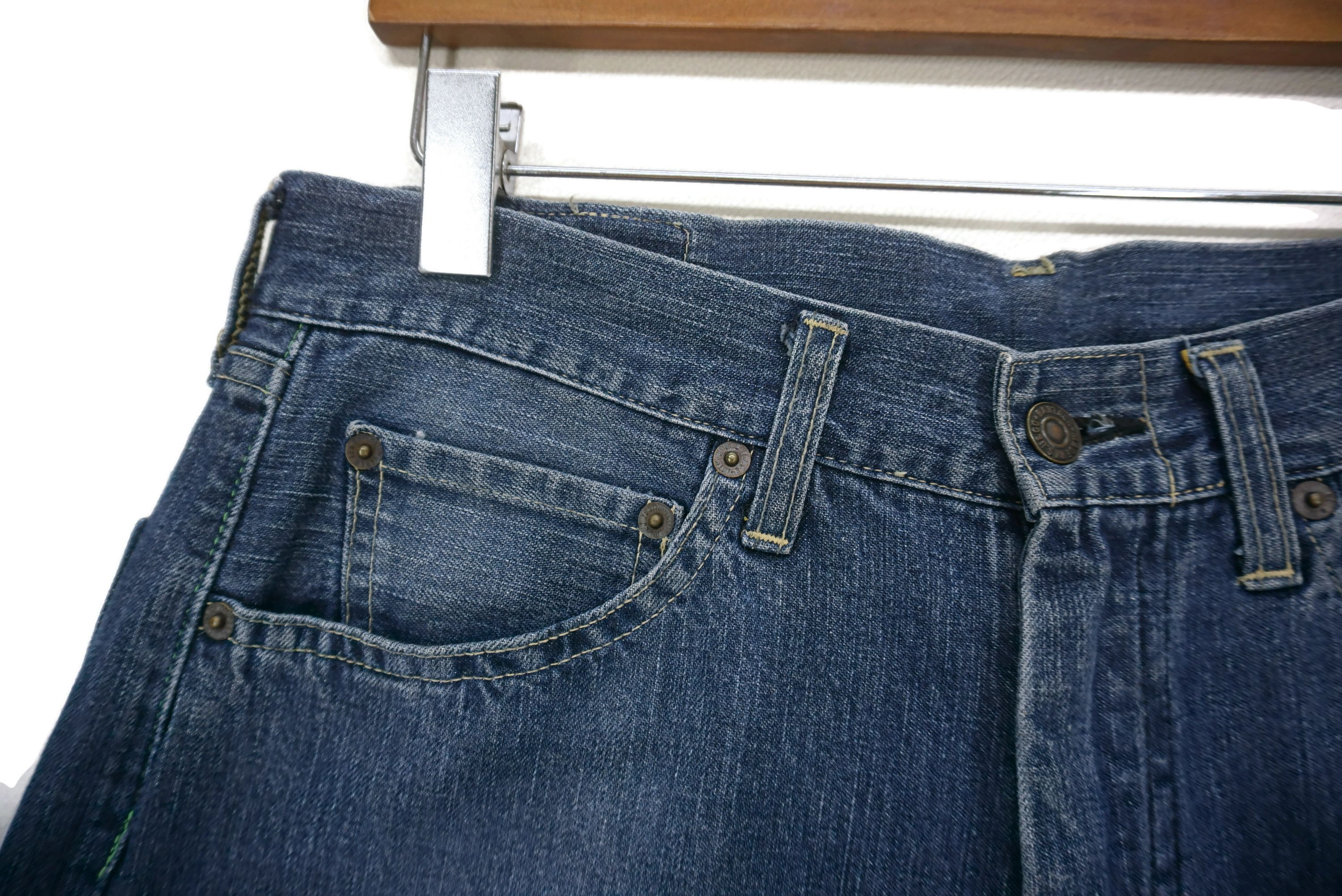 Japanese Brand Bartack Jeans Size W32xL26 System-U Baggy Cropped Jorts Size US 32 / EU 48 - 3 Thumbnail