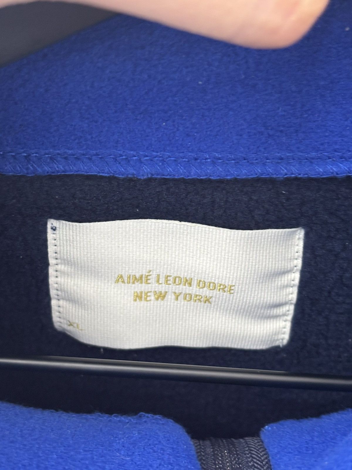 Aime Leon Dore Aime Leon Dore Fleece Pull Over Quarter Zip sweater Size US XL / EU 56 / 4 - 4 Thumbnail