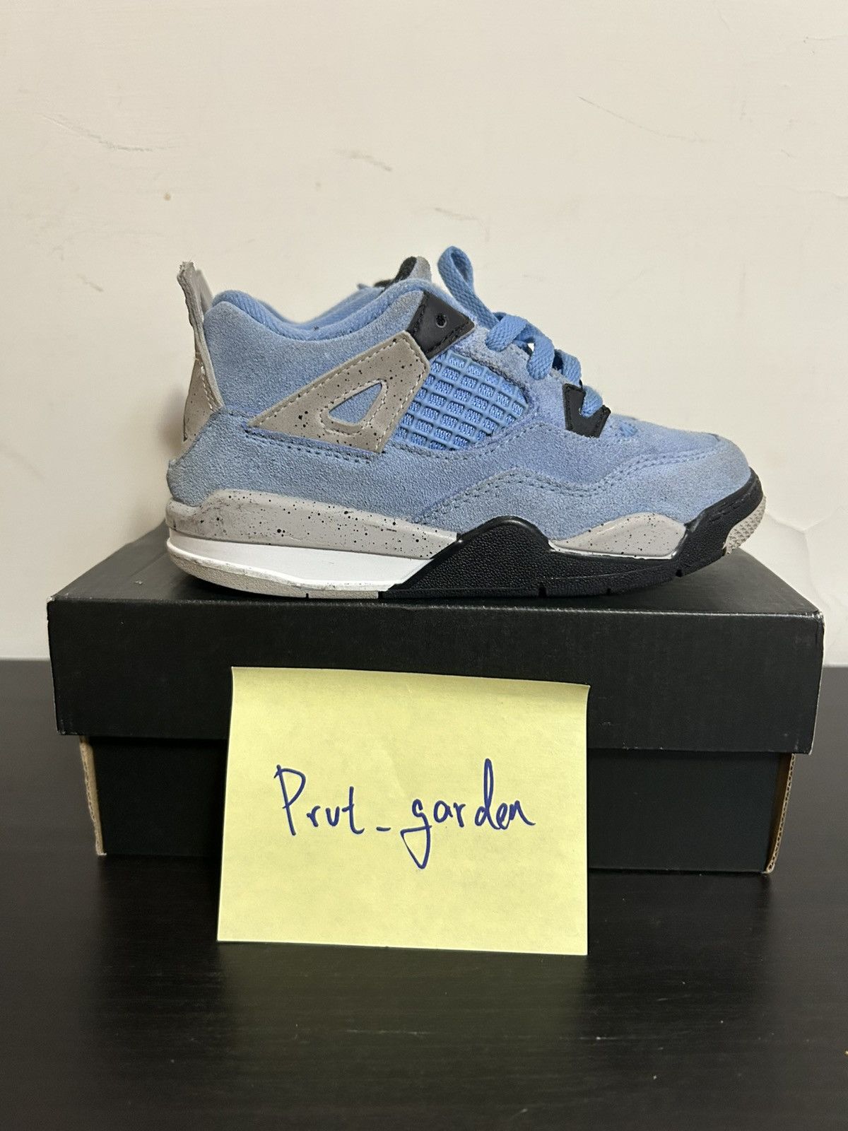 Nike (Kids) Nike Jordan 4 University Blue TD 10C Size US 10 / EU 43 - 1 Thumbnail