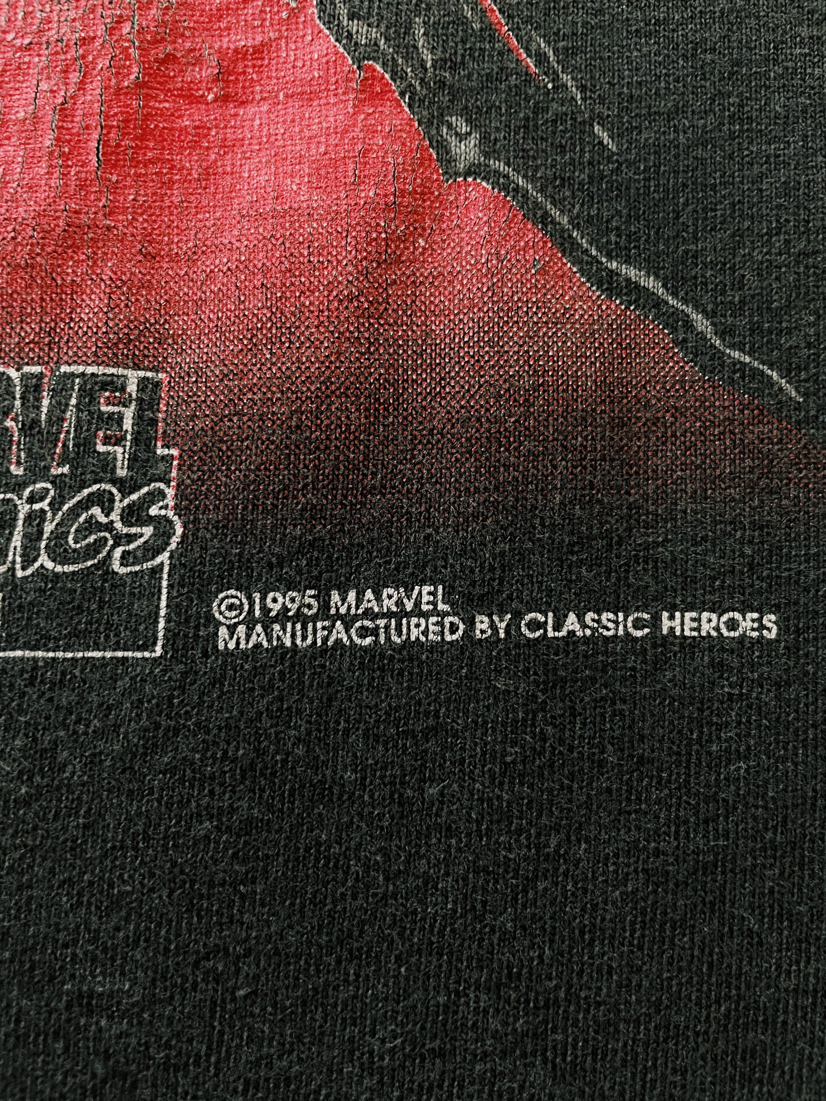 Marvel Comics × Vintage Vintage 1995 Marvel X-Men Wolverine T-shirt Black Size US L / EU 52-54 / 3 - 5 Thumbnail