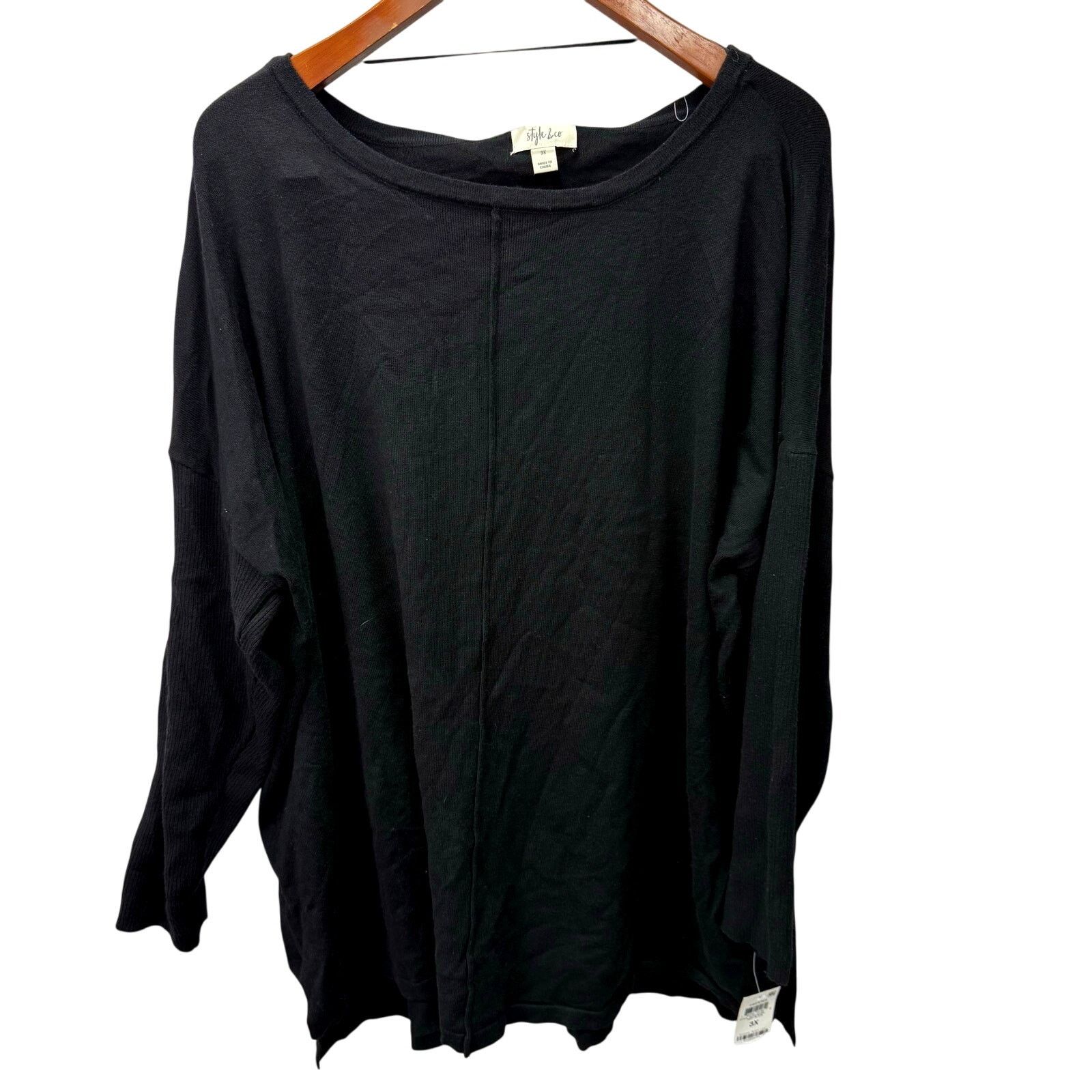 Macys Macy's Style & Co Plus Sweater 3X Thin Knit NEW #G710 Size 3XL / US 20-22 - 1 Thumbnail