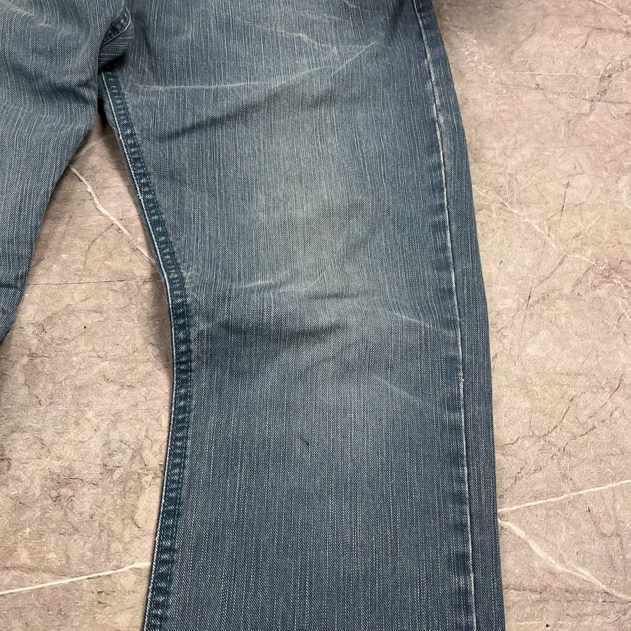 Japanese Brand Jeans Dirty Pants Faded Crash Denim Thrashed Y2K Distressed Size US 33 - 22 Thumbnail