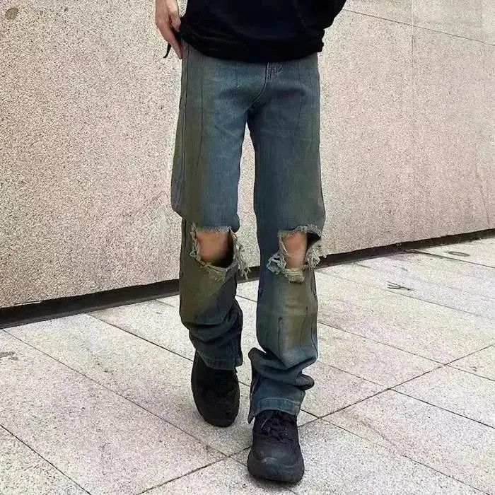 Japanese Brand Ripped Ankle Blue Denim Jeans Size US 30 / EU 46 - 5 Thumbnail