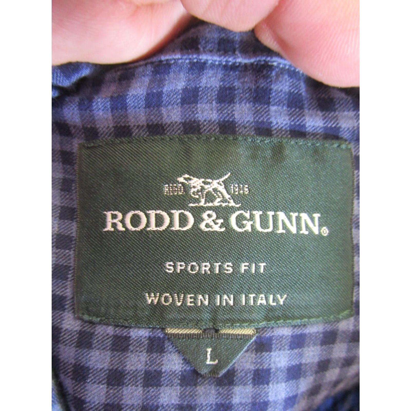 Rodd & Gunn Rodd & Gunn Shirt Mens Large Blue Button Up Long Sleeve Cotton Plaid Size US L / EU 52-54 / 3 - 6 Thumbnail