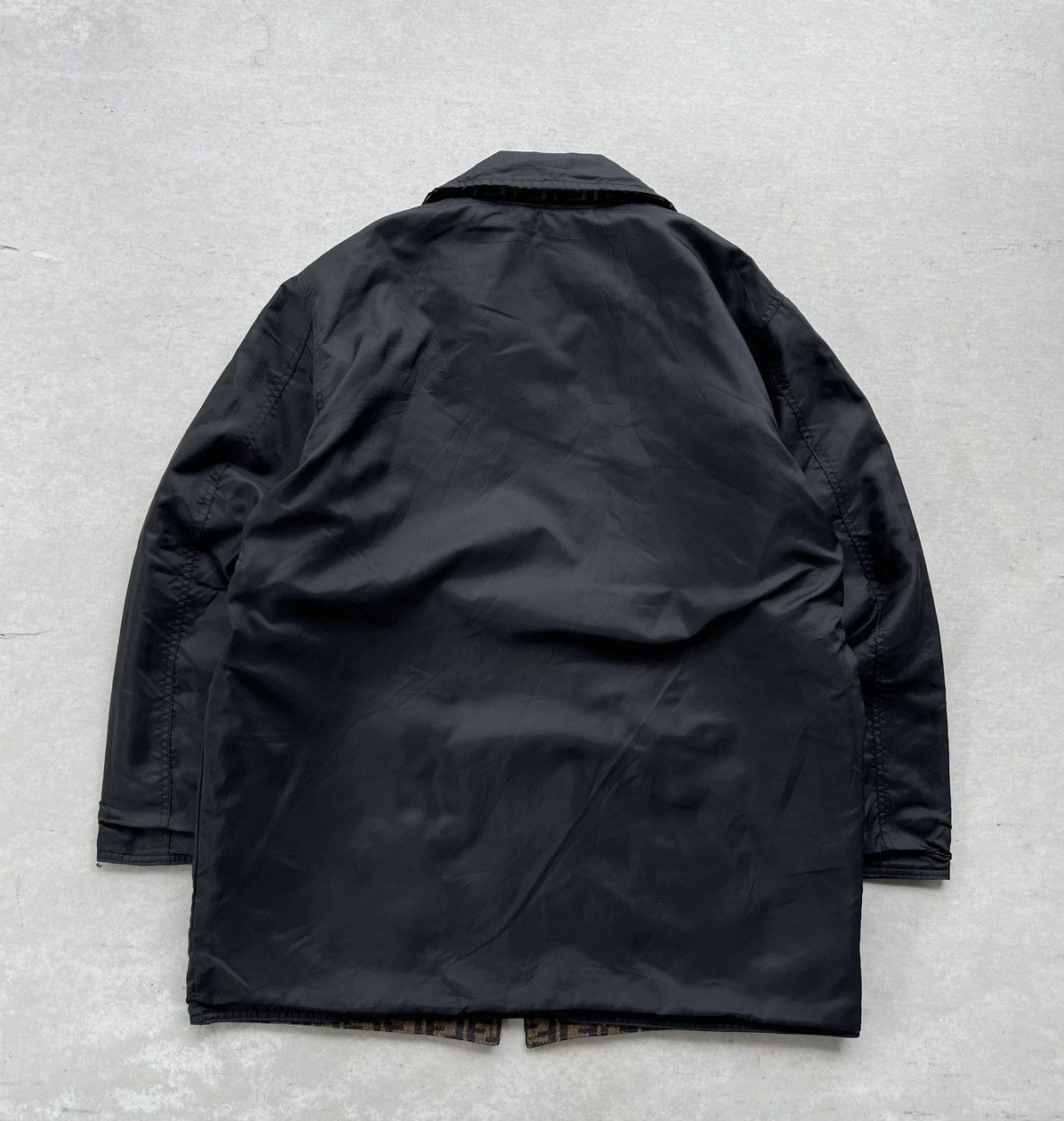 Fendi 🔥VINTAGE FENDI ROMA ZUCCA MONOGRAM PATTERN REVERSIBLE JACKET Size US L / EU 52-54 / 3 - 16 Thumbnail