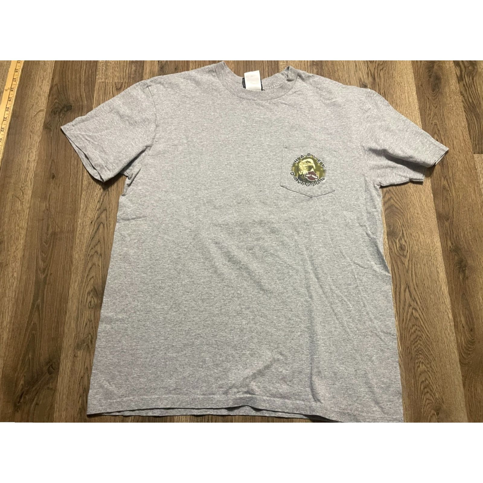 Harley Davidson Harley-Davidson Shirt Men’s Large Gray Pocket Graphic Print Washington DC Shirt (T-Shirt) Men’s Large Gray Pocket Graphic Print Washington DC Size L / US 10 / IT 46 - 2 Thumbnail