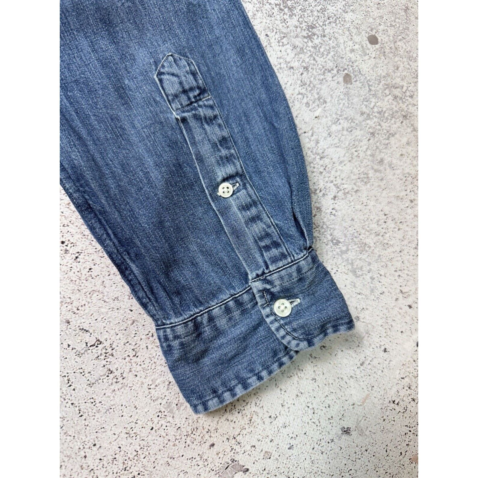 Polo Ralph Lauren Polo Ralph Lauren Denim Long Sleeve Button Up Shirt Size XL Size US XL / EU 56 / 4 - 17 Thumbnail