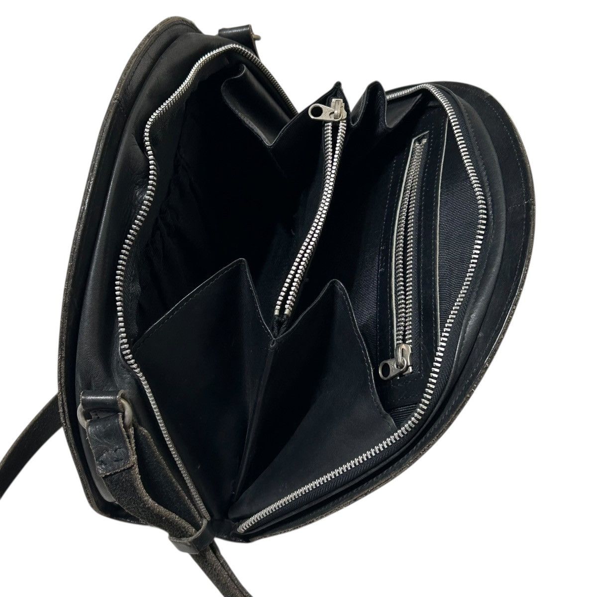Yohji Yamamoto 702 00s Yohji Yamamoto Y'SACCS leather bag shoulder black Size ONE SIZE - 5 Thumbnail