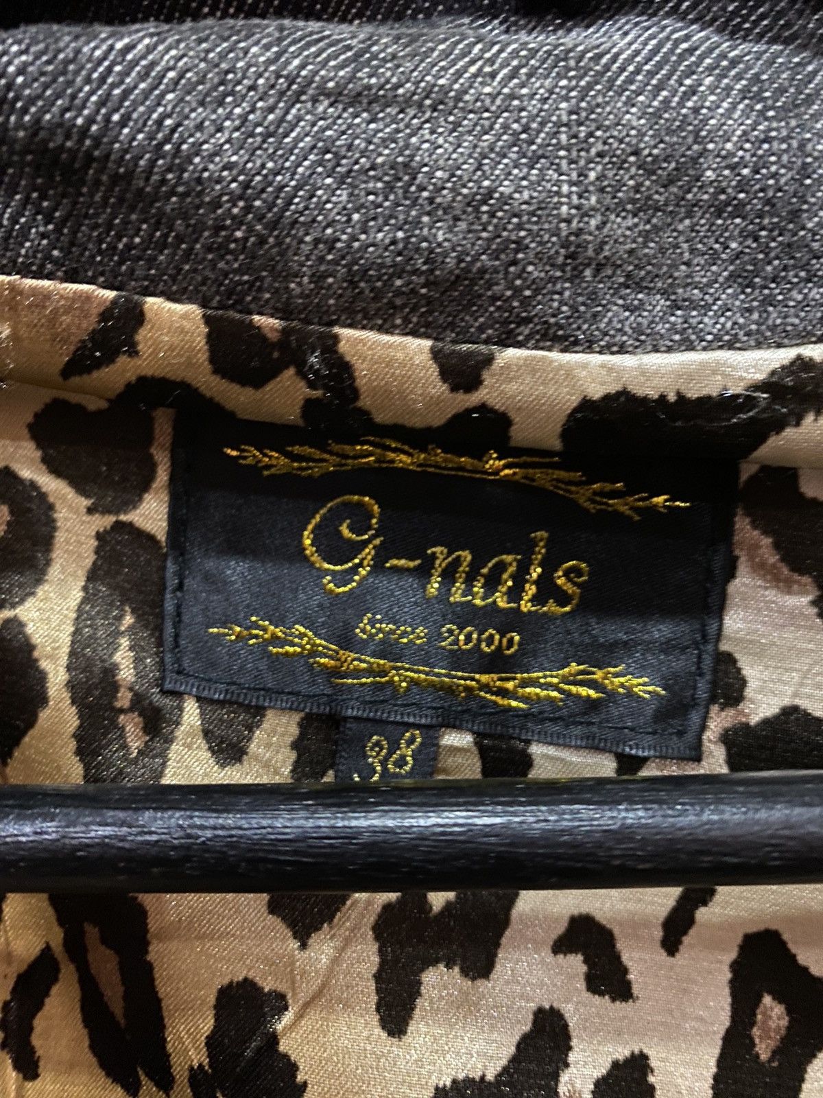 If Six Was Nine G-nals Vintage Denim Jacket with Leopard Print Lining Size XS / US 0-2 / IT 36-38 - 5 Thumbnail