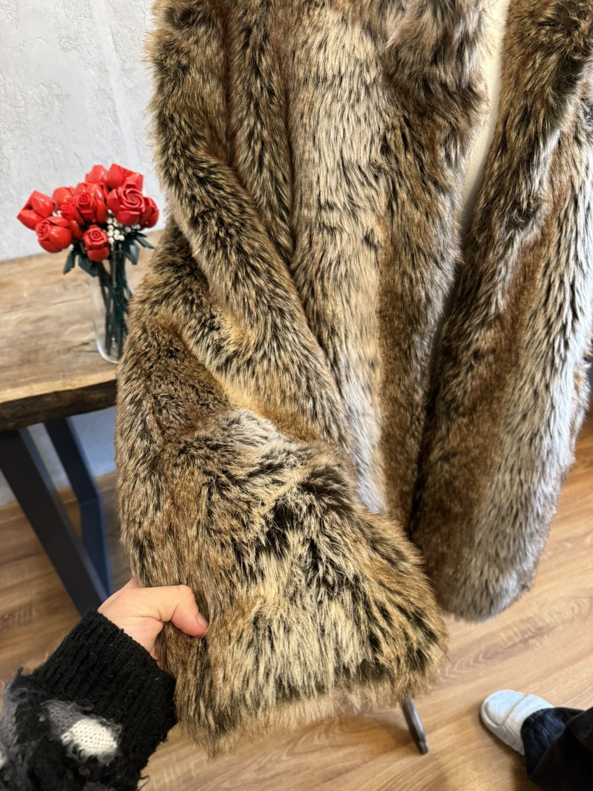 Japanese Brand Vintage Faux Fur coat avant garde if6was9 l.g.b. hysteric 00 Size L / US 10 / IT 46 - 4 Thumbnail